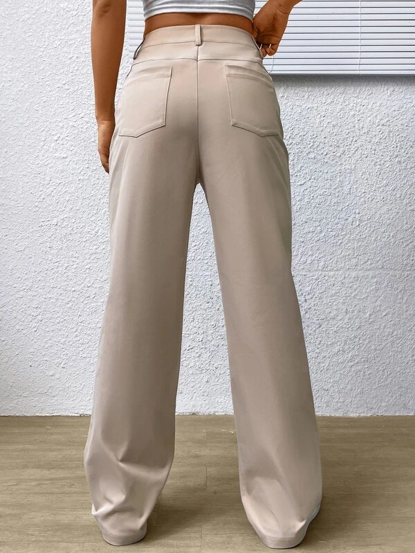 Pantaloni dritti stampati con farfalle