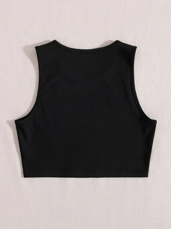 EZwear Canotta con farfalle e slogan