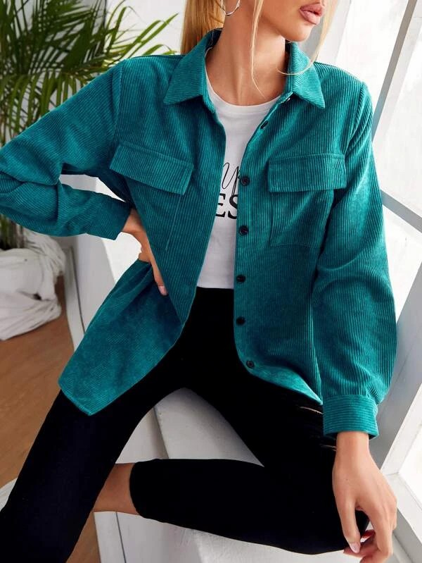 Camicia tasca anteriore cord