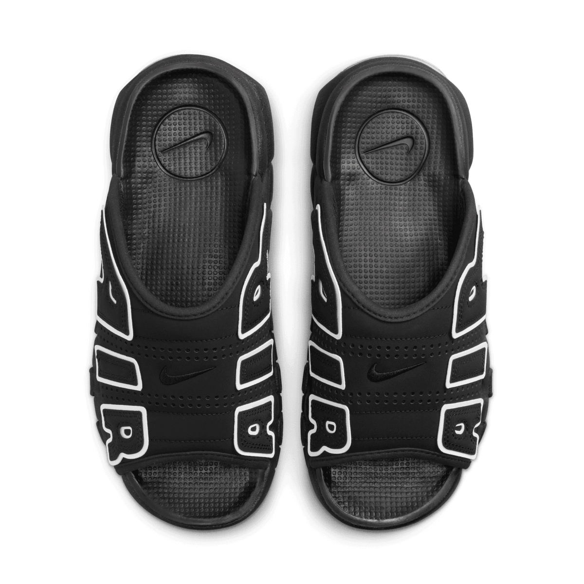 Wmns Air More Uptempo Slide 'Black White'