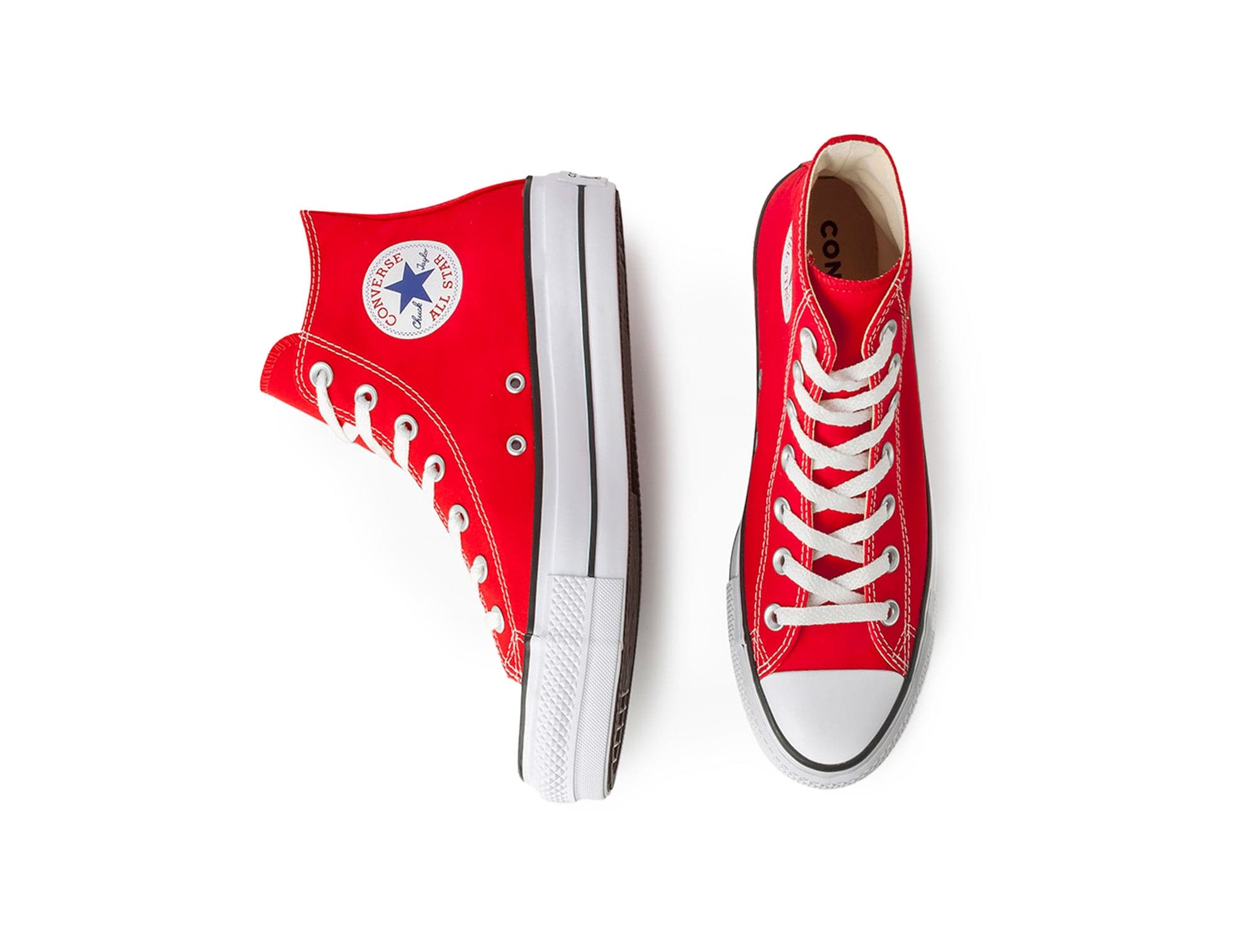 Converse Chuck Taylor Plataforma Hi Womens Rojo