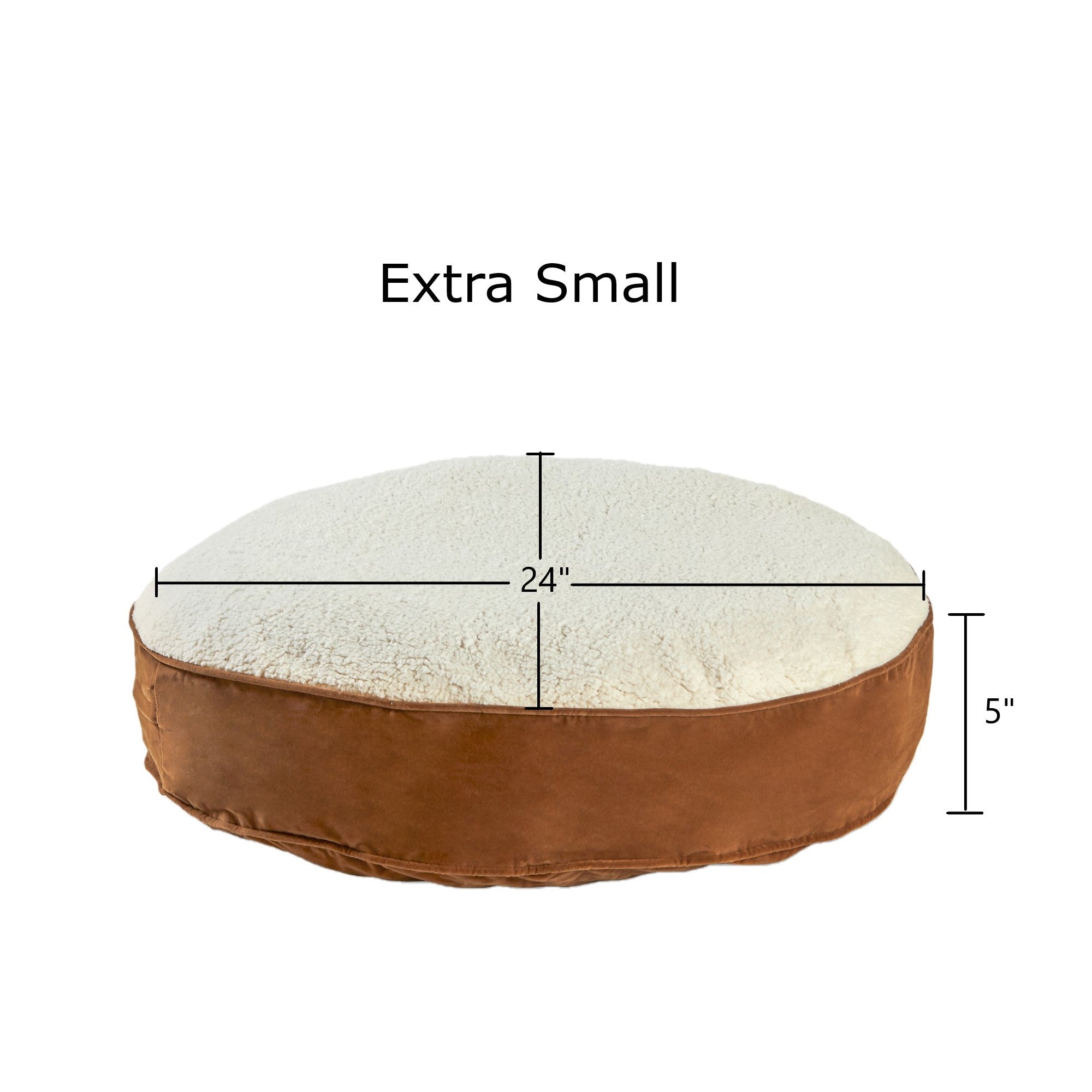 Happy Hounds Pet Products Scout Deluxe Round Dog Bed， Extra Small， 24