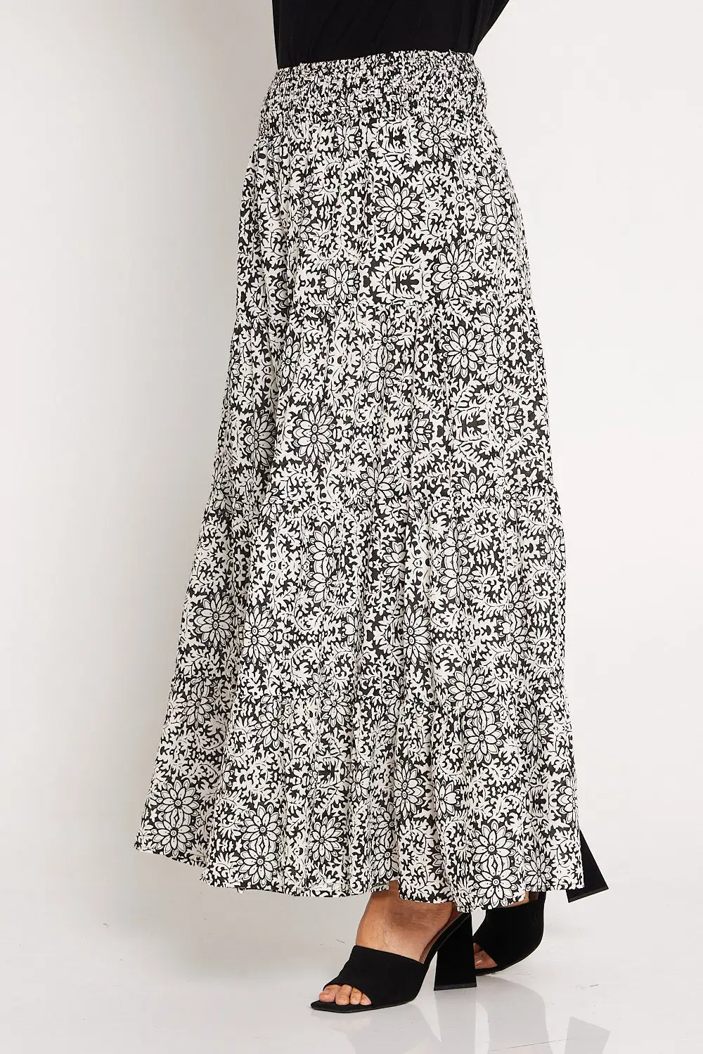Clara Maxi Skirt - Fern Tapestry