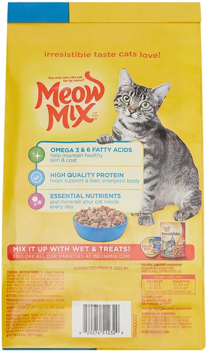 MEOW MIX Seafood Medley Dry Cat Food, 3.15-lb bag - Chewy.com - Lamps Plus