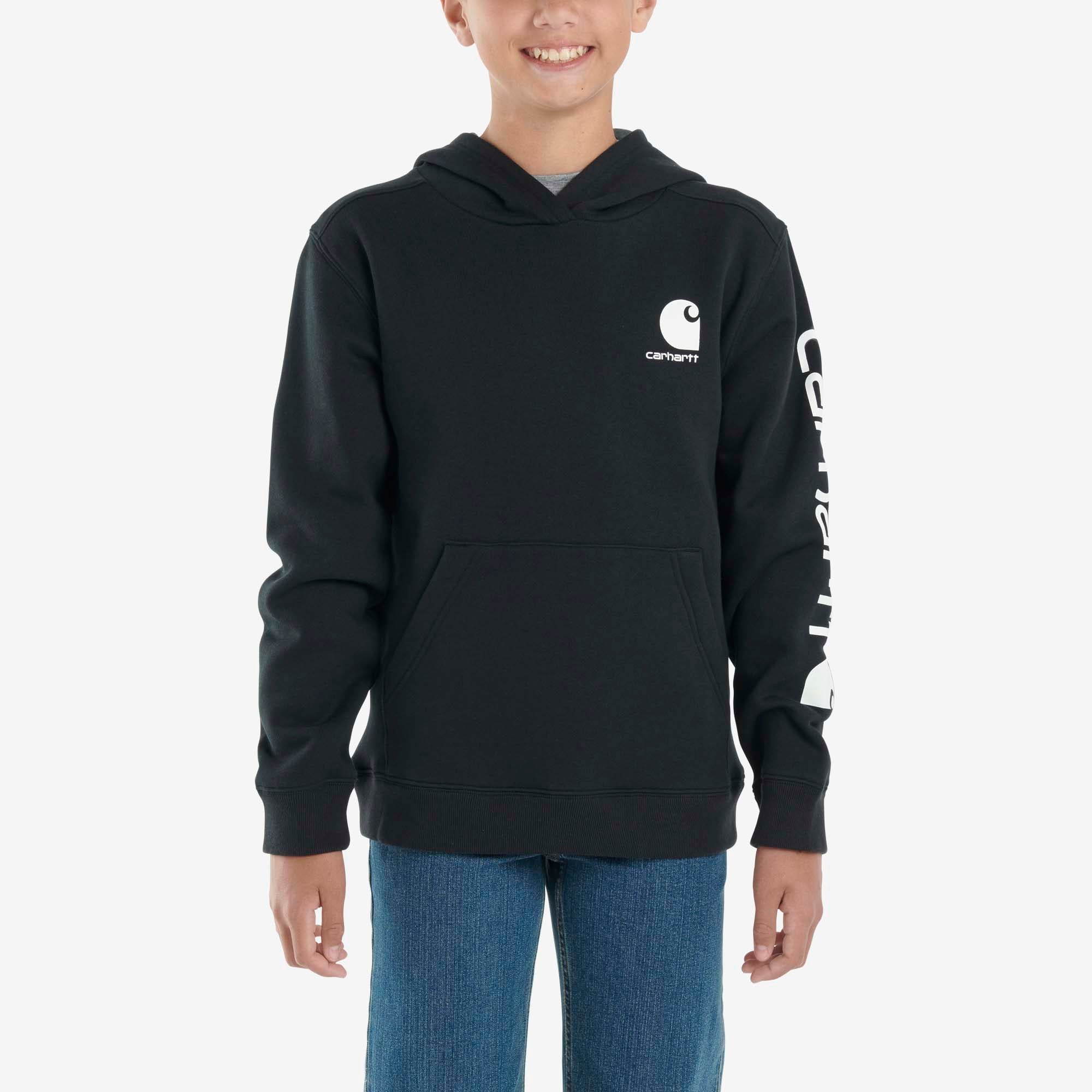 Carhartt Kid's Long Sleeve Graphic Hooded Sweatshirt