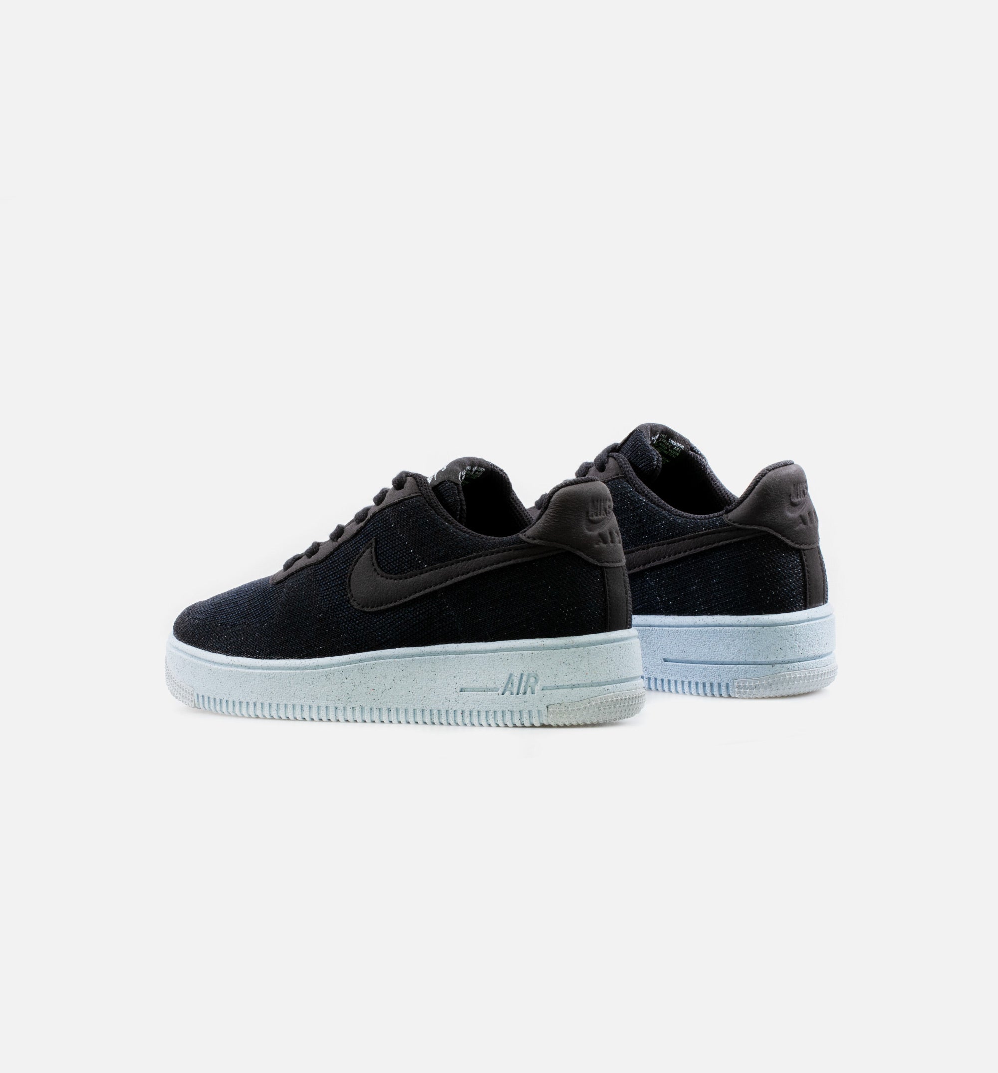 Air Force 1 Crater Flyknit Grade School Lifestyle Shoe - Black/Blue