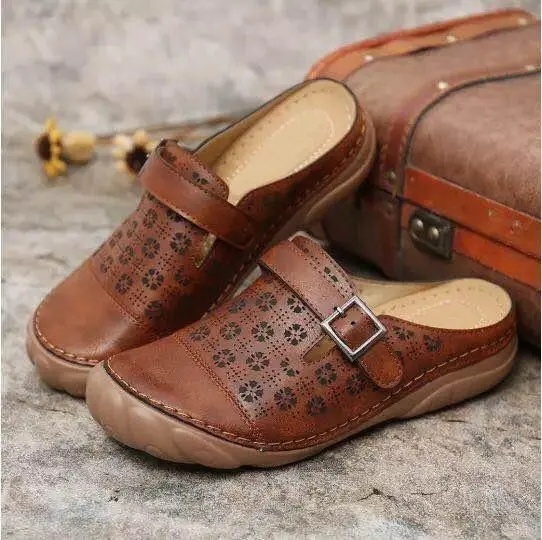 Women's hollow carved casual sandals