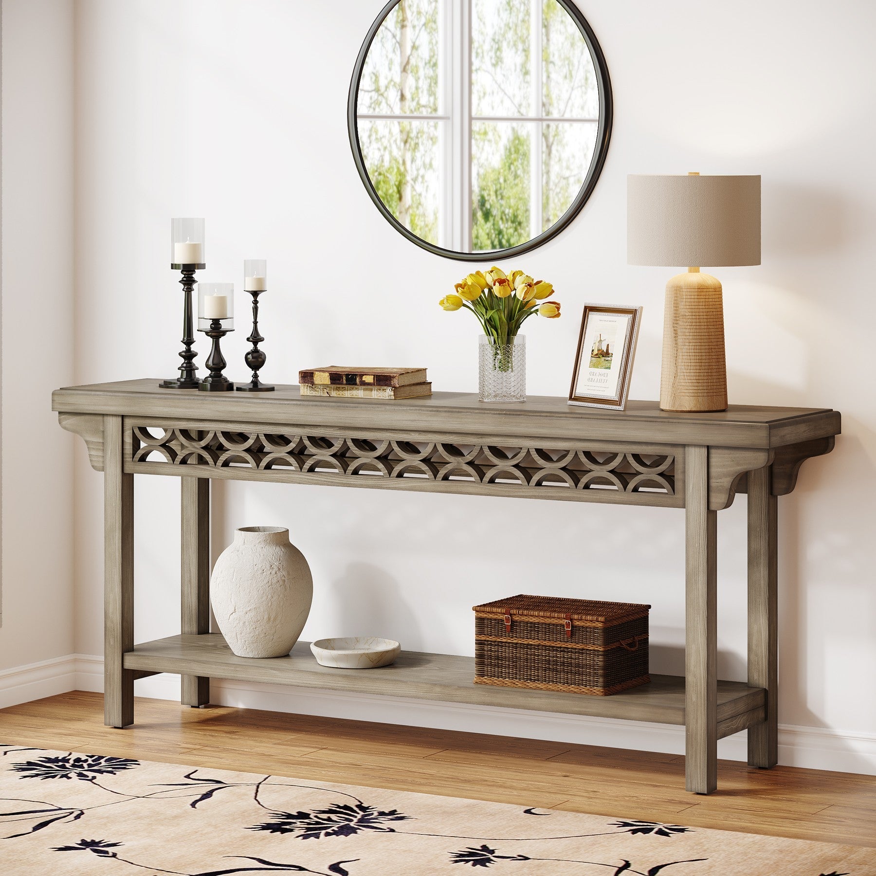 Farmhouse Console Table, 70.8