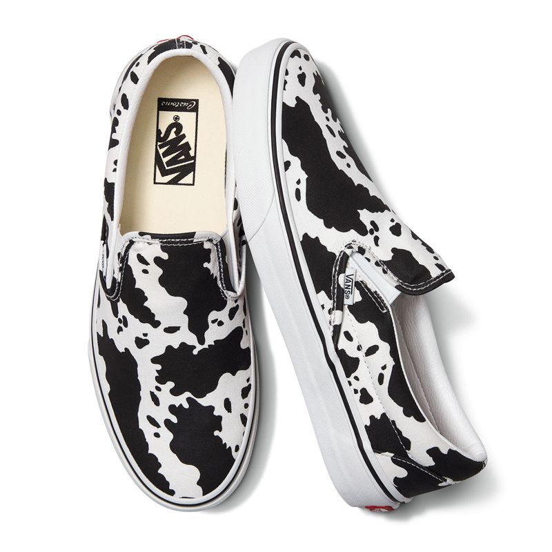 Customs Cow Print Slip-On