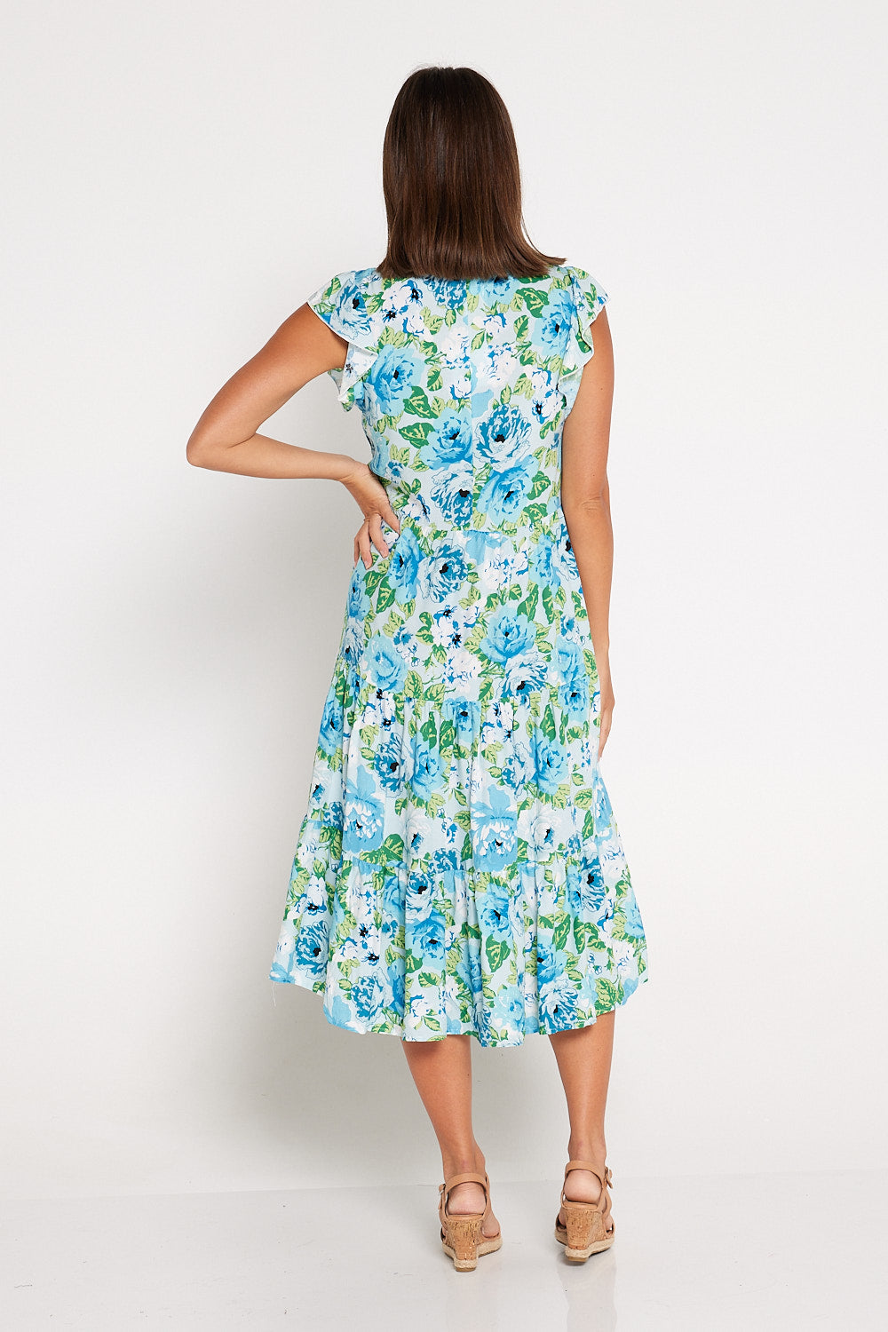 Tiahn Dress - Blue Green