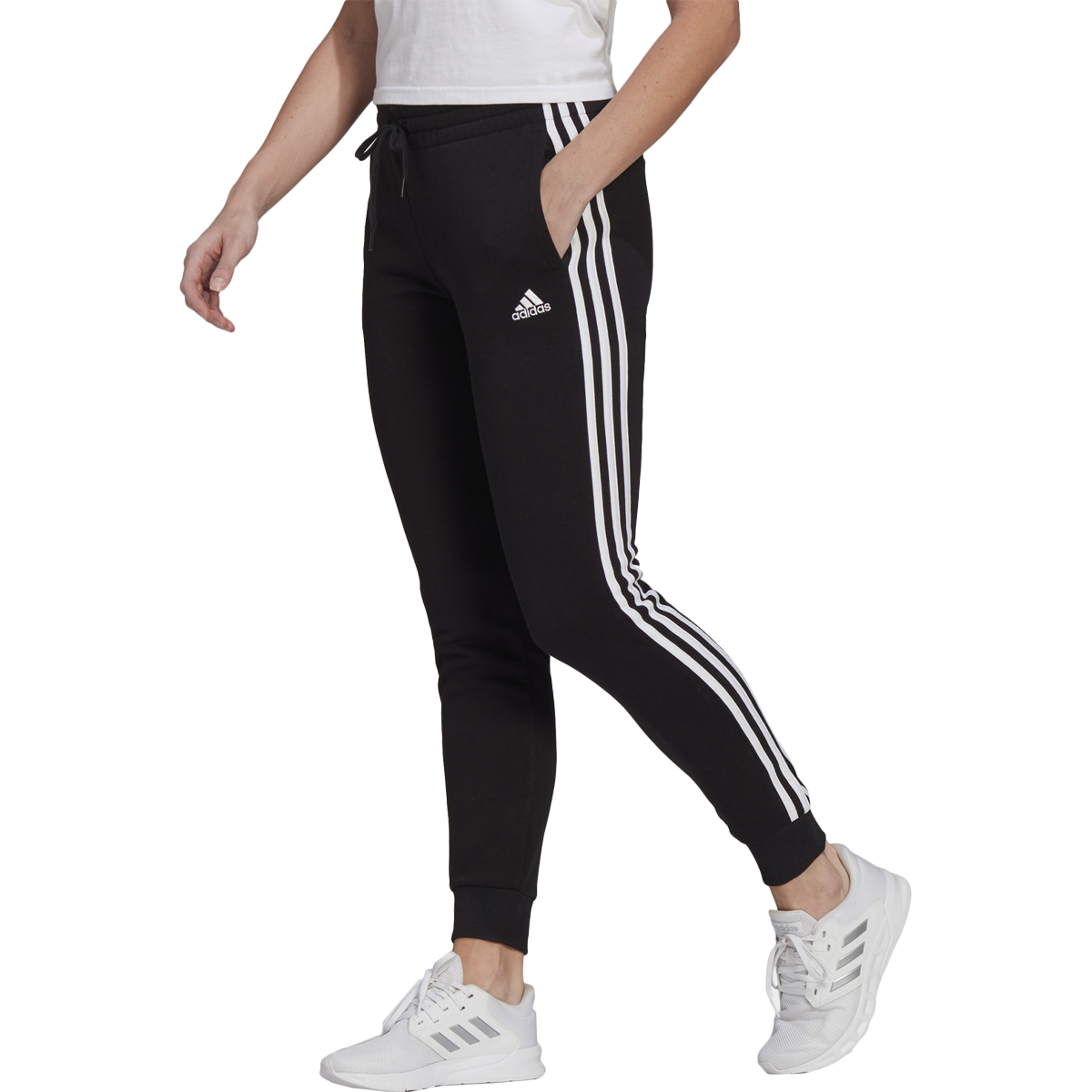 Women's Essentials Tapered 3 Stripe Pant