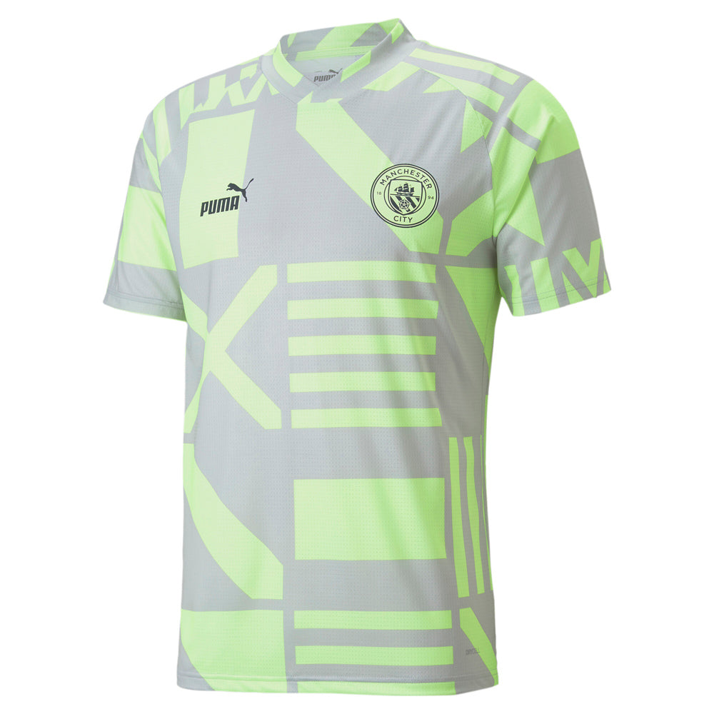 MCFC Prematch V Neck Short Sleeve Soccer Jersey