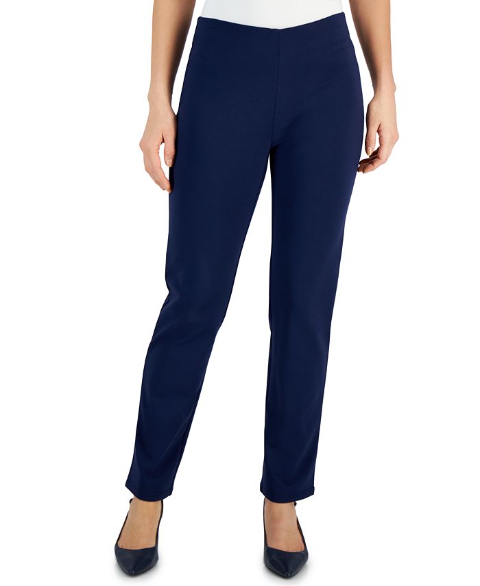 Women's Pontandeacute; Knit Pull-On Pants， Created for Macy's