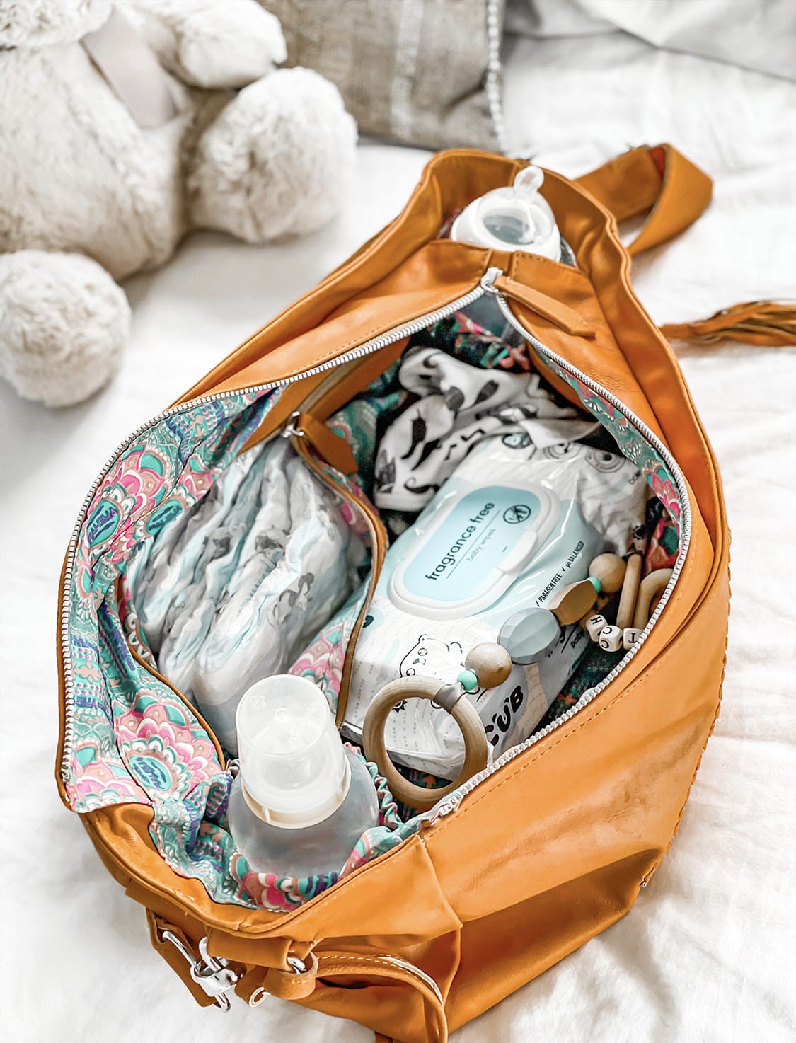 Bambino Leather Baby Bag & Organiser