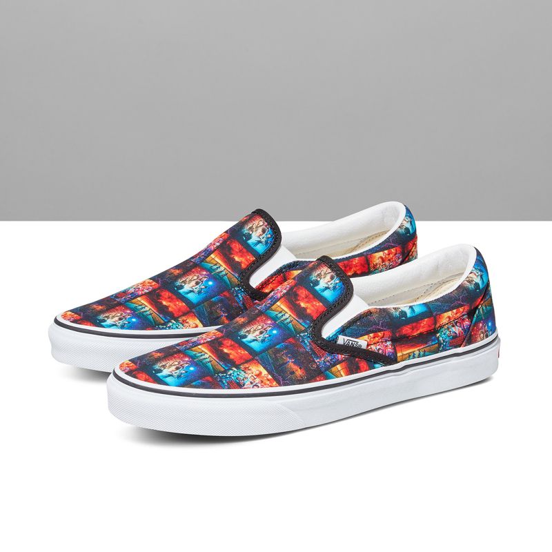 Vans X Stranger Things Customs Poster Art Slip-On