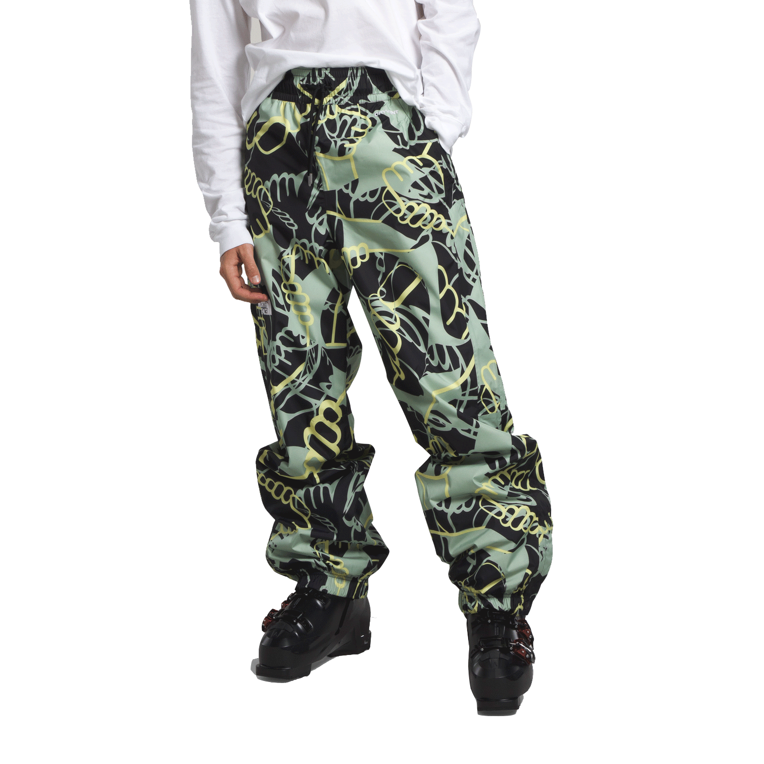 The North Face Build Up Pant 2024 TNF Black Hands Print