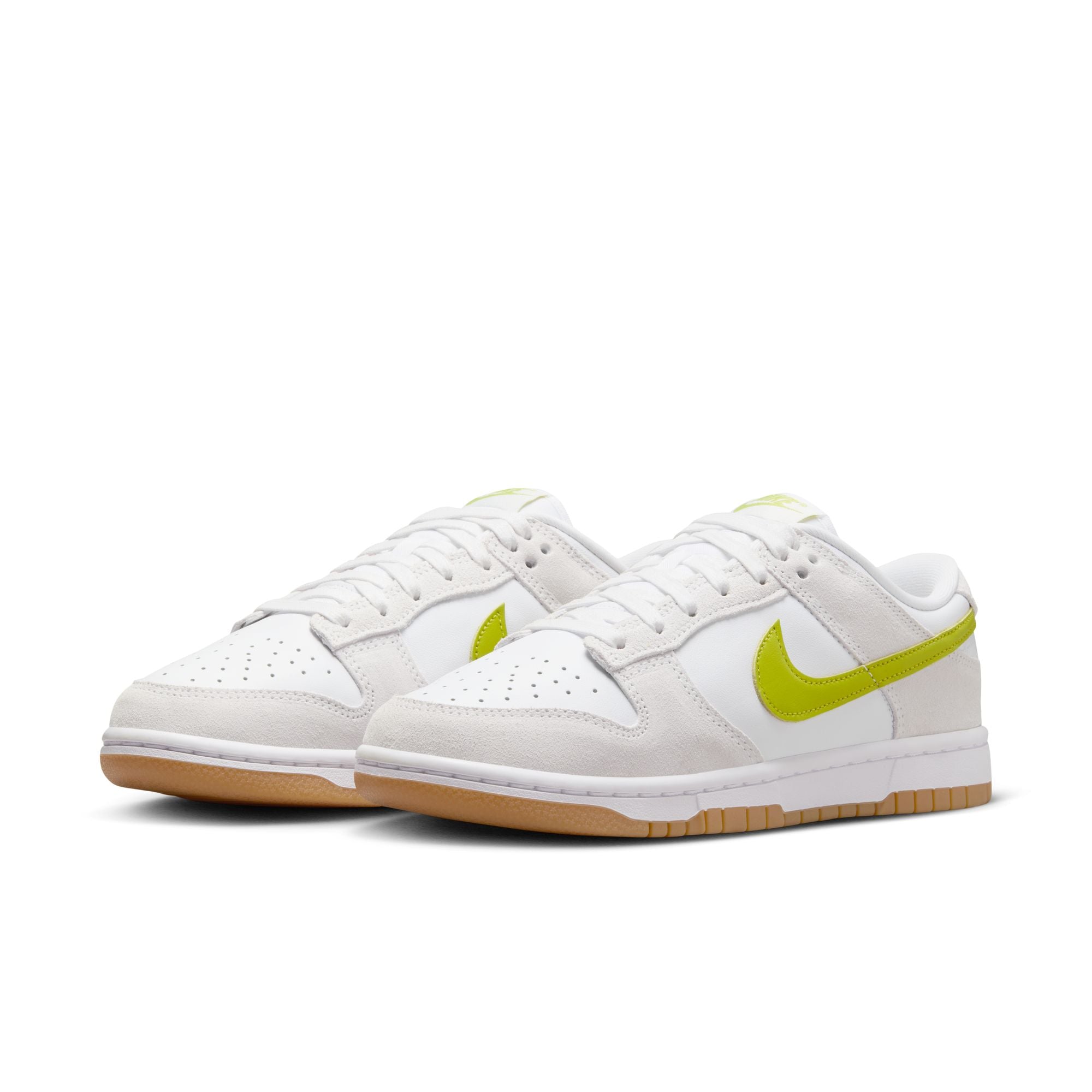 Women's Nike Dunk Low White Bright Gum Yellow HJ7335-133