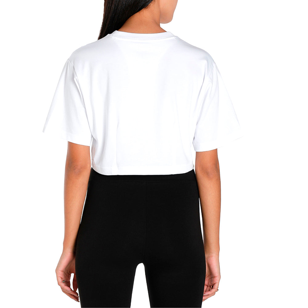 Dare To Cropped Relaxed Crew Neck Short Sleeve T-Shirt