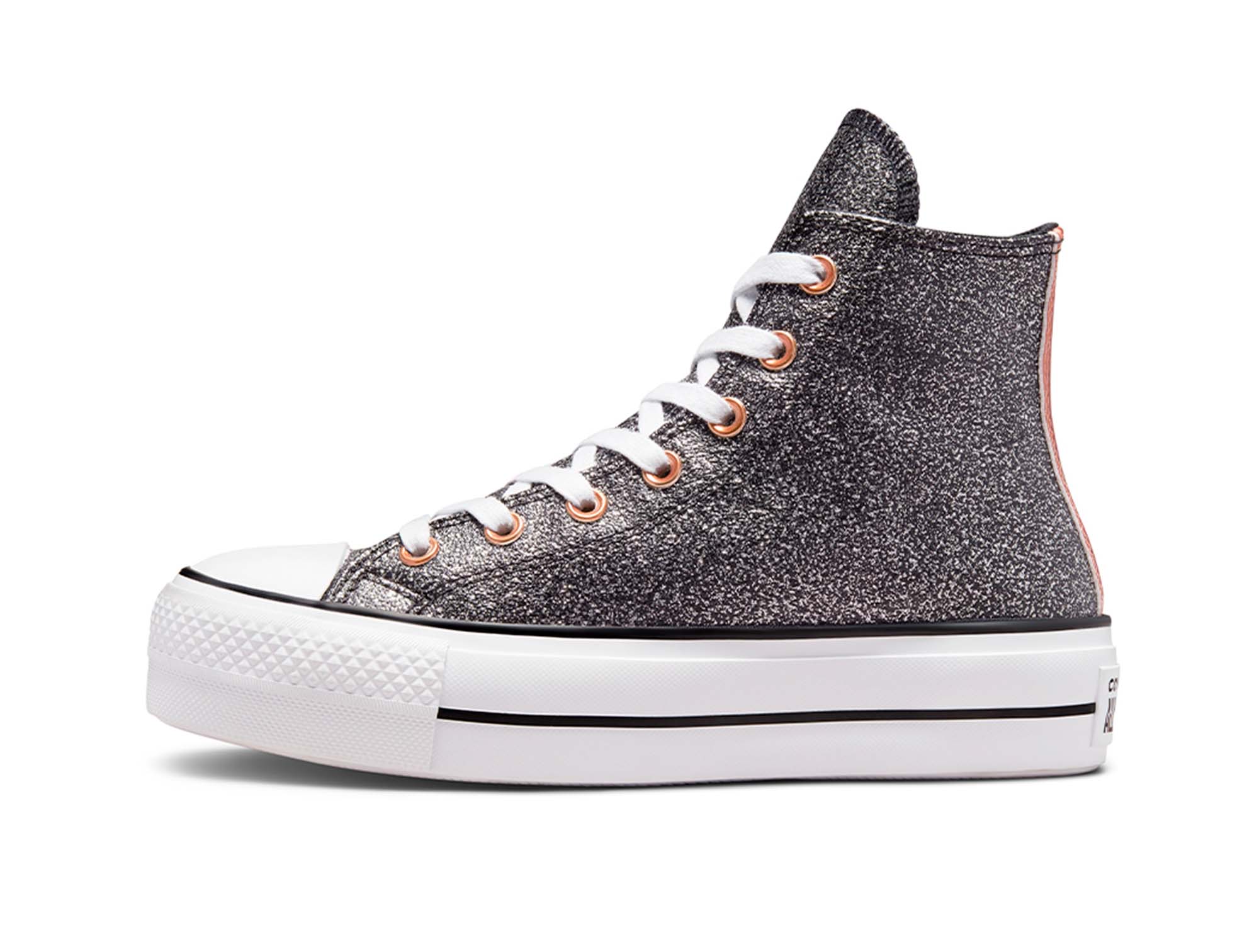 Converse Chuck Taylor Plataforma Hi Forest Glam Womens Negro