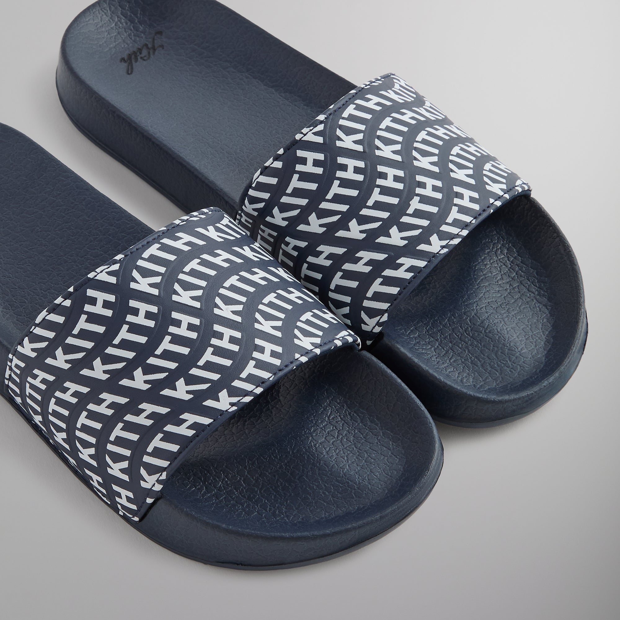 Kith Wave Monogram Slide - Nocturnal