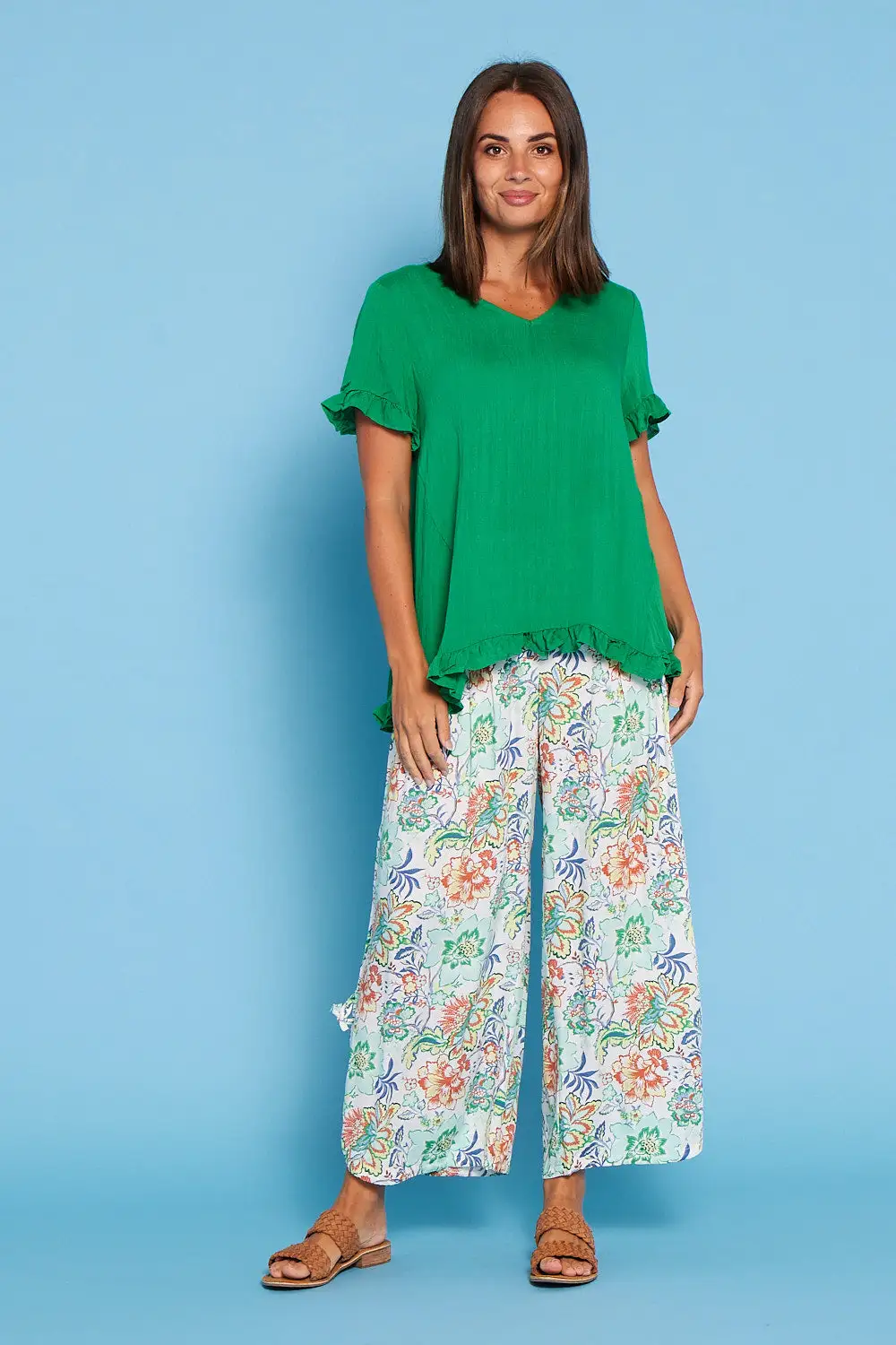 Cheyenne Pants - Floral Green