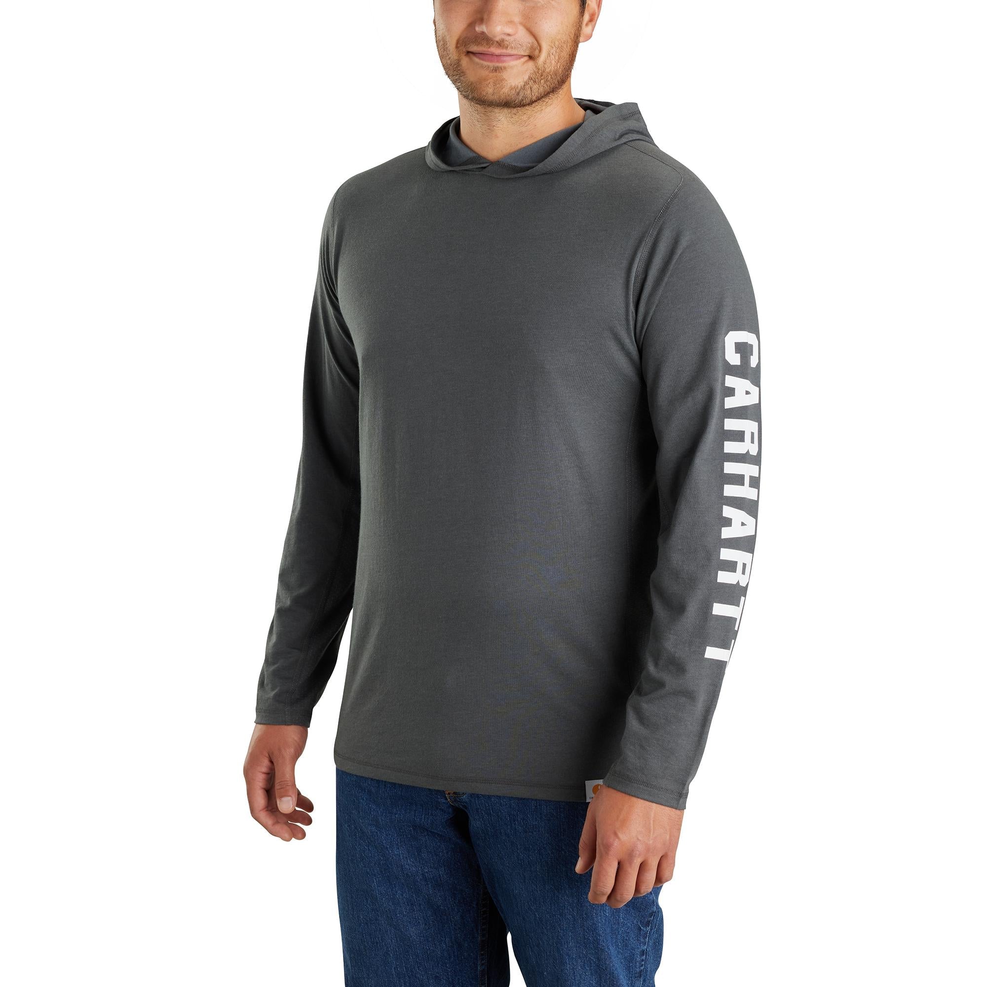 Carhartt Men's Force® Relaxed Fit Long Sleeve Logo Graphic Hooded Tee