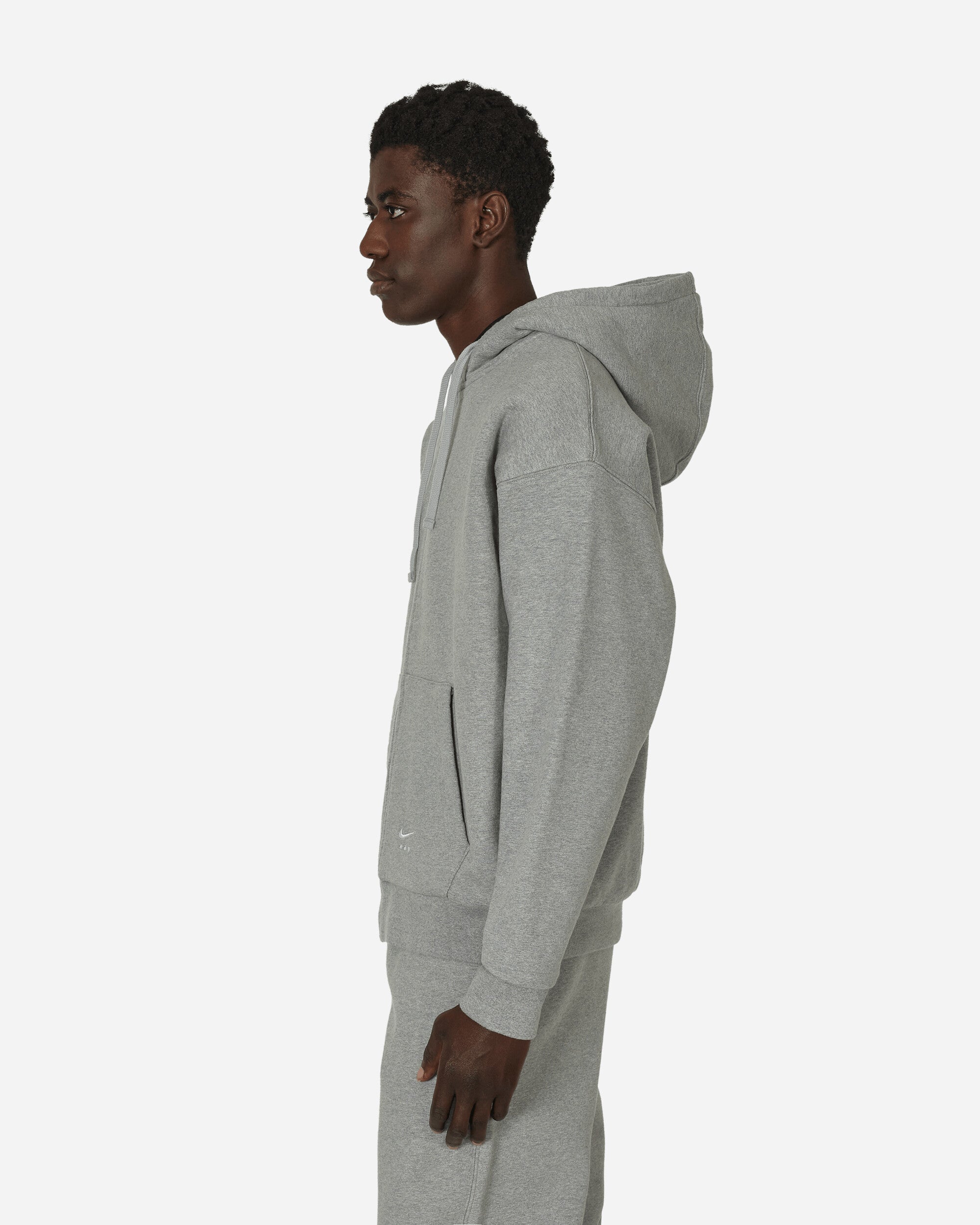 MMW Full-Zip Fleece Hoodie Grey Heather