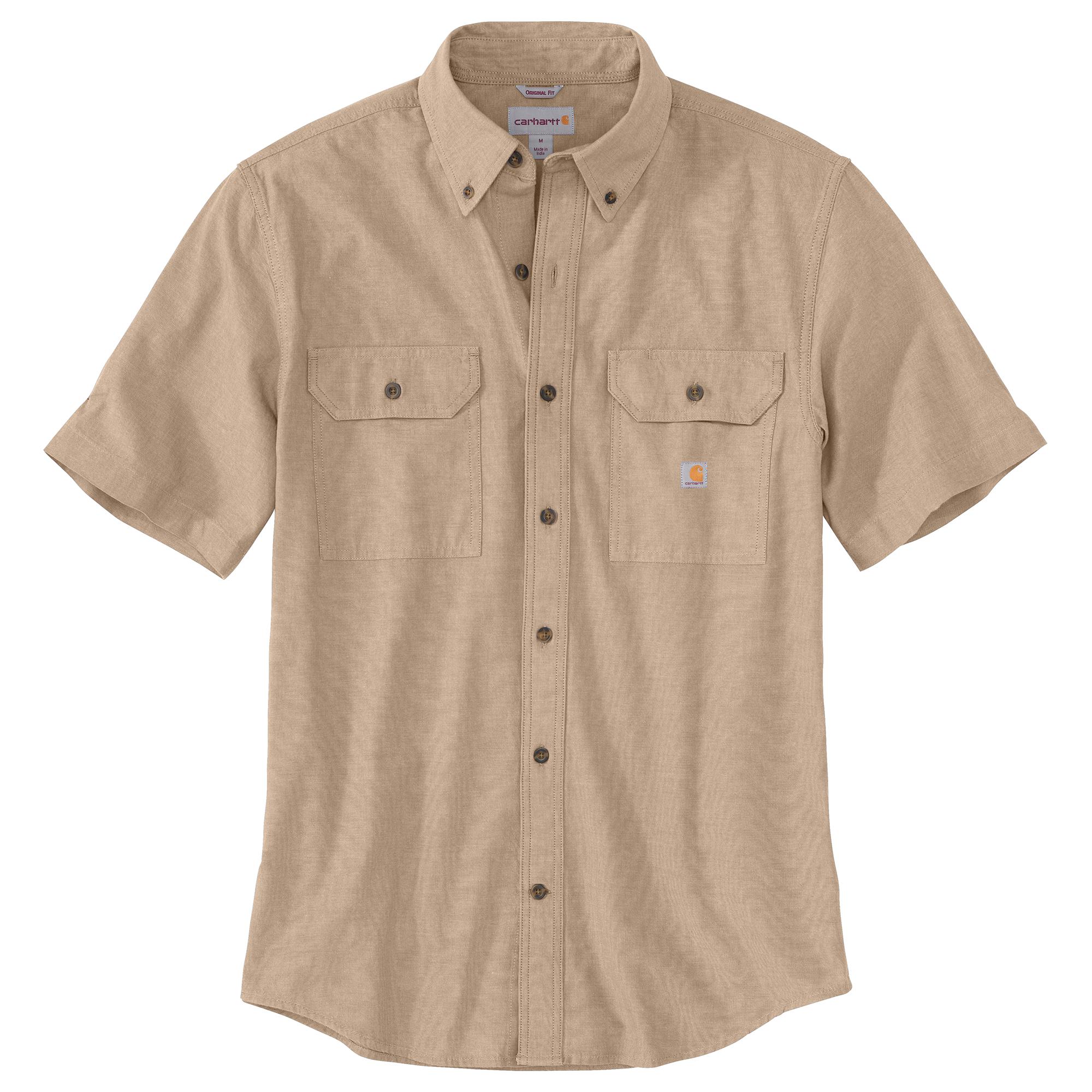 Carhartt Men's Loose Fit Midweight Chambray Short Sleeve Shirt