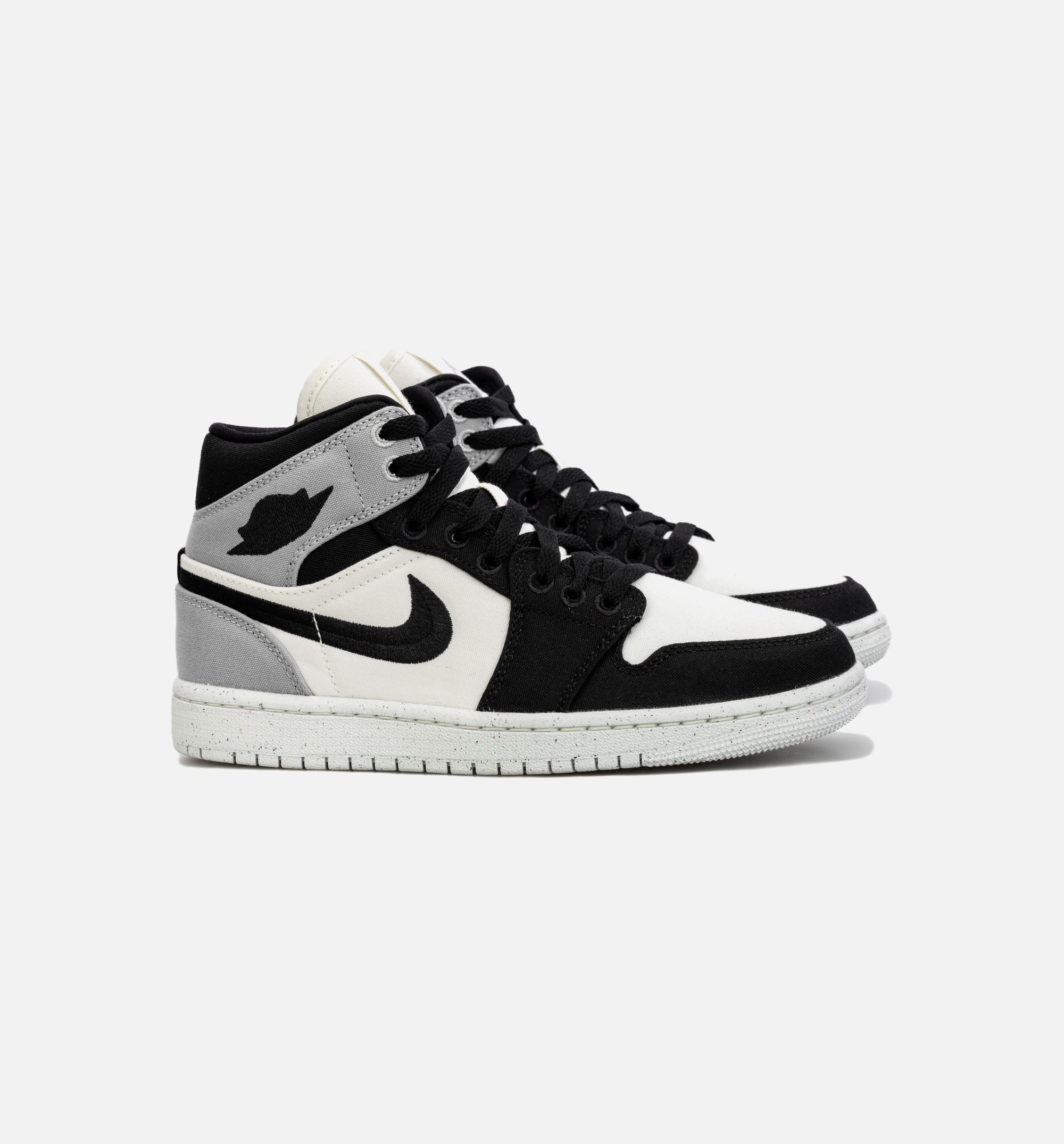 Air Jordan 1 Retro Mid SE Light Steel Grey Womens Lifestyle Shoe - Black/Grey