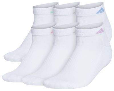 adidas Women's Athletic Cushioned 6-Pack Low Cut Socks