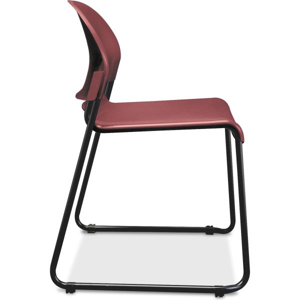 HON GuestStacker High Density Chairs， Supports 300 lb， 17.5