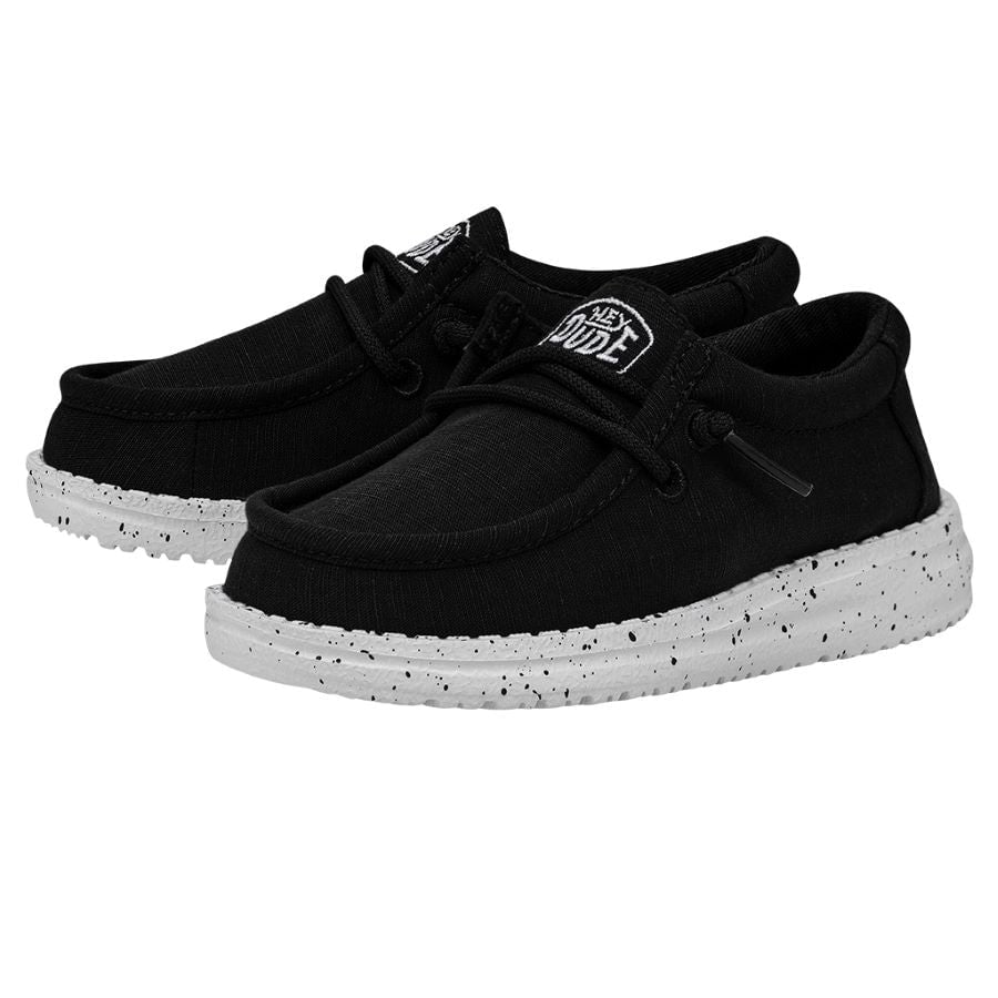 Wally Toddler Slub Canvas - Black