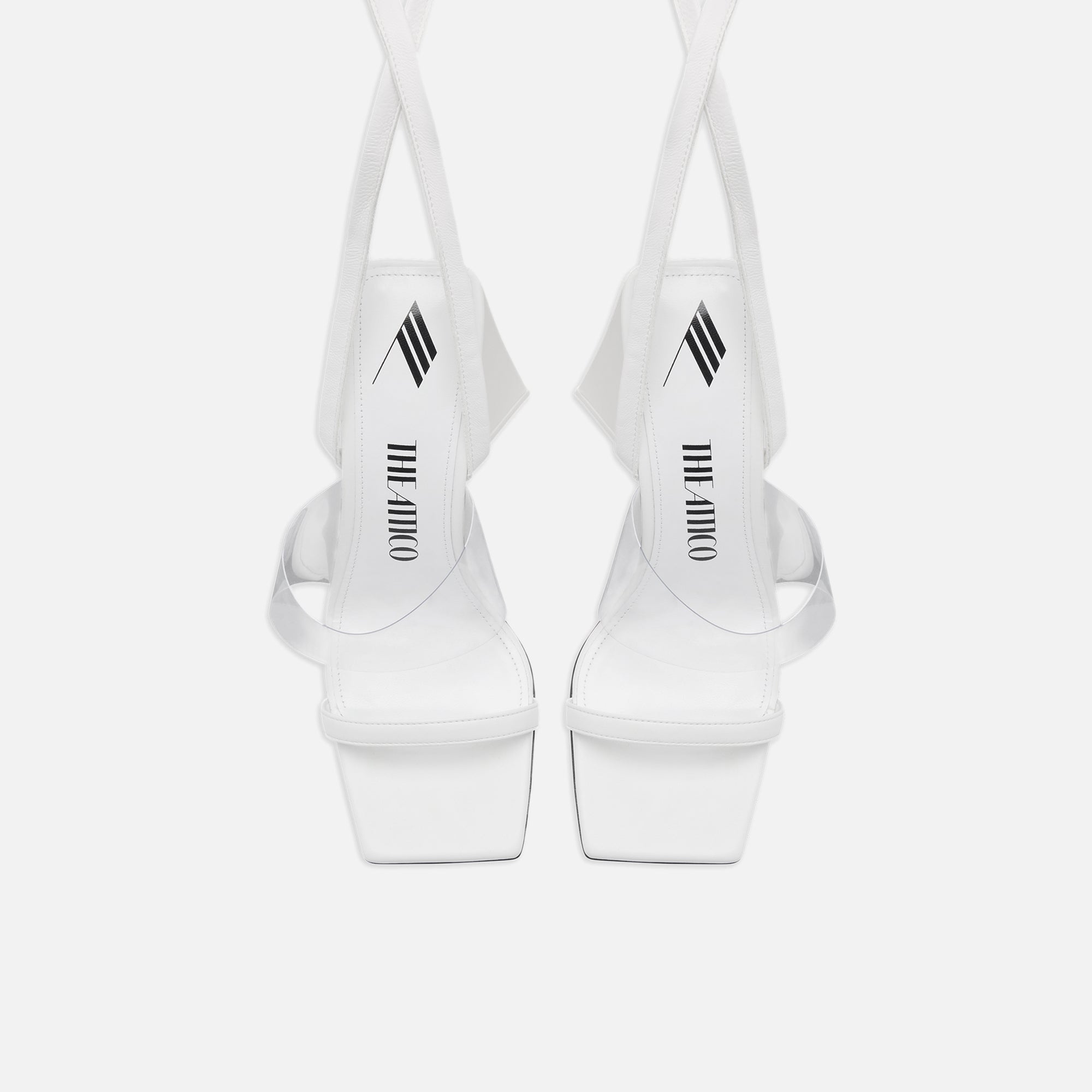 The Attico Isa Sandal 115mm - White