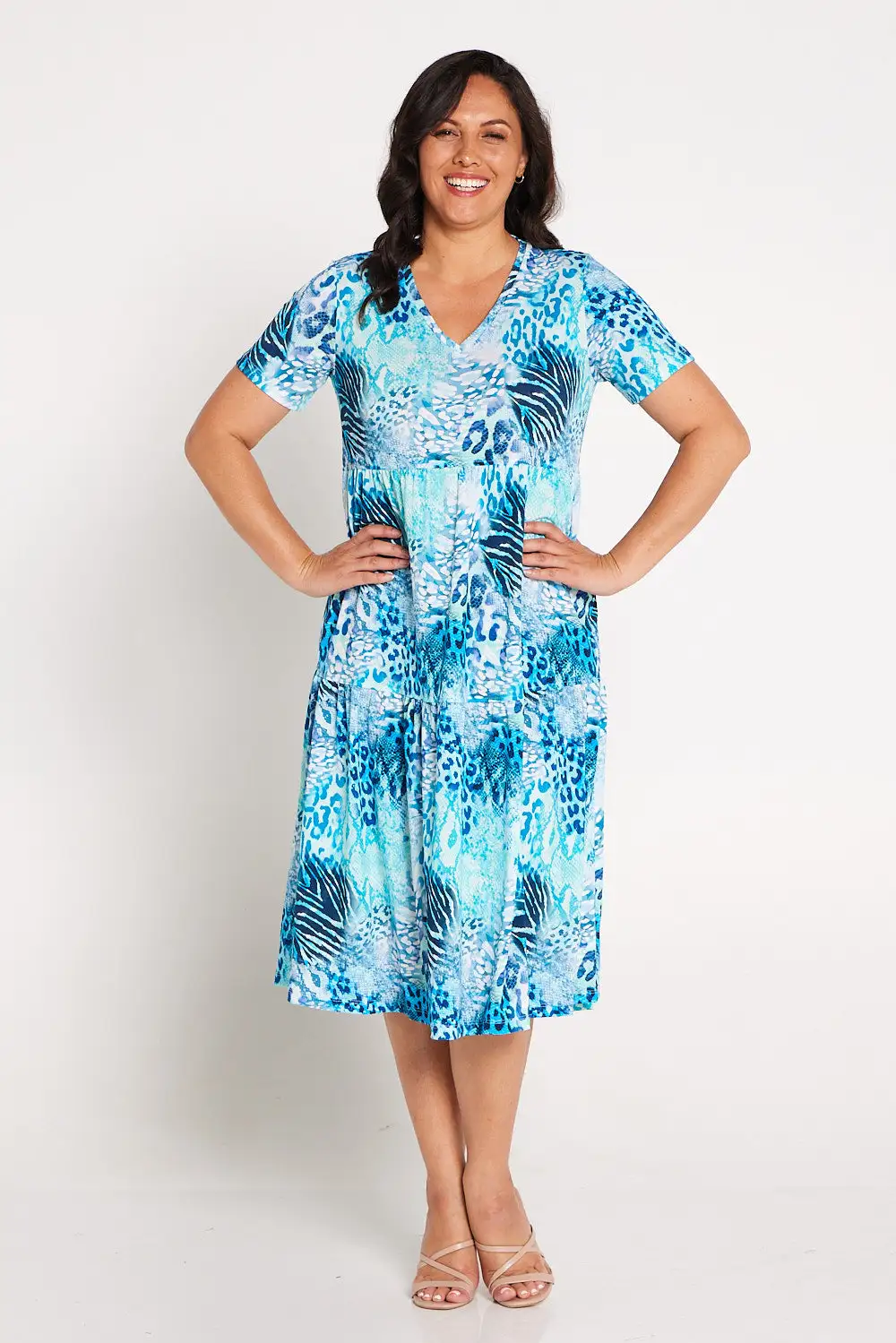Agatha Dress - Turq