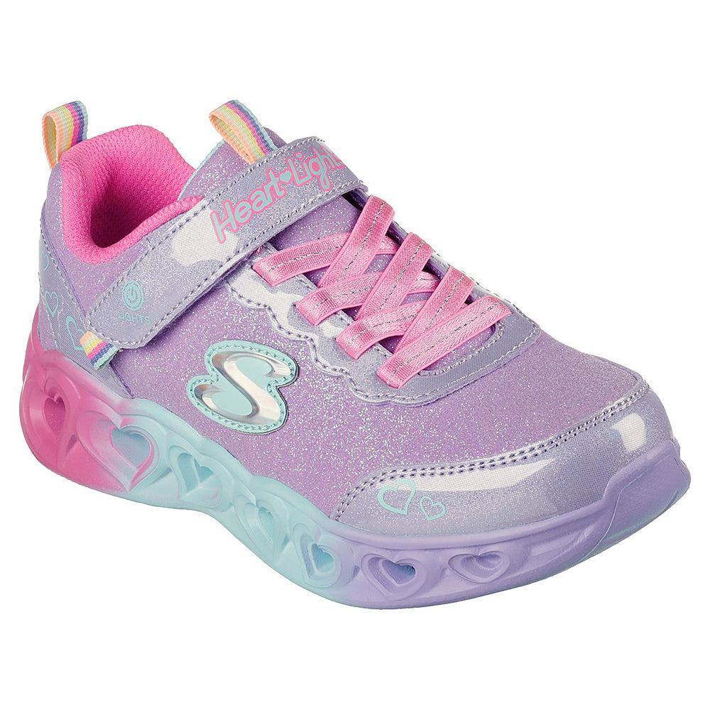 Skechers Girls S-Lights Heart Lights Shoes - 302684L-LVMT