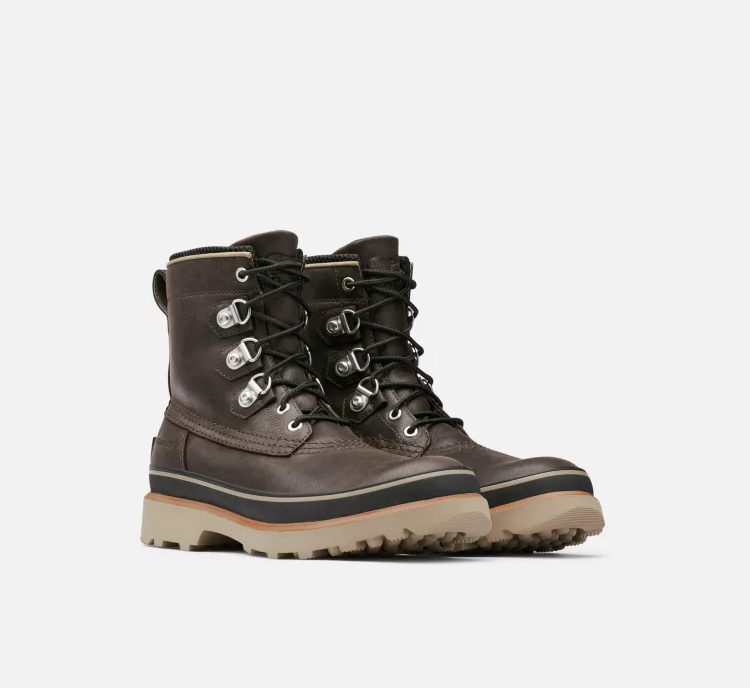 Sorel Men's Caribou Street Waterproof Boot-Blackened Brown