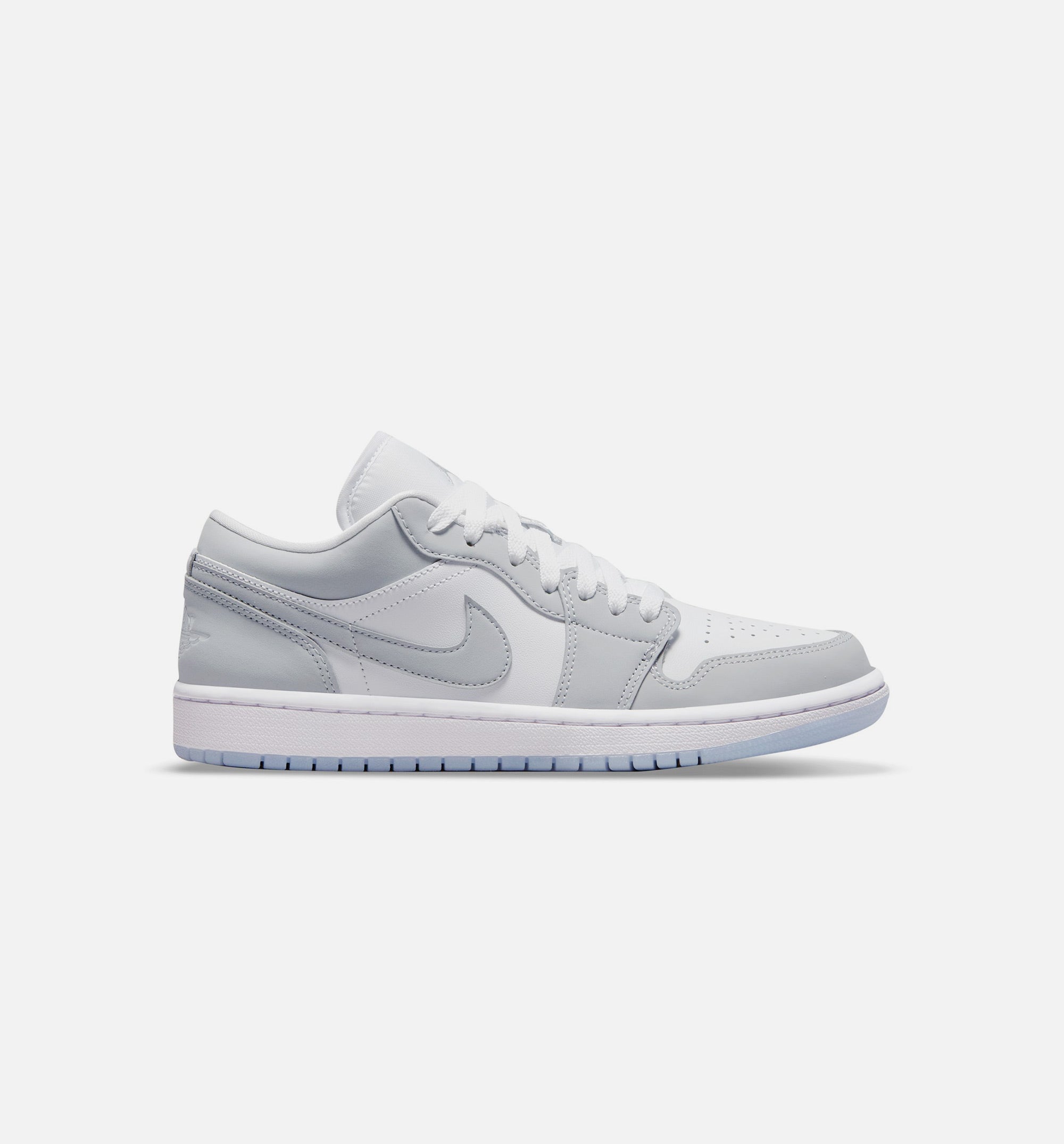 Air Jordan 1 Low Wolf Grey Womens Lifestyle Shoe - White/Wolf Grey/Aluminum