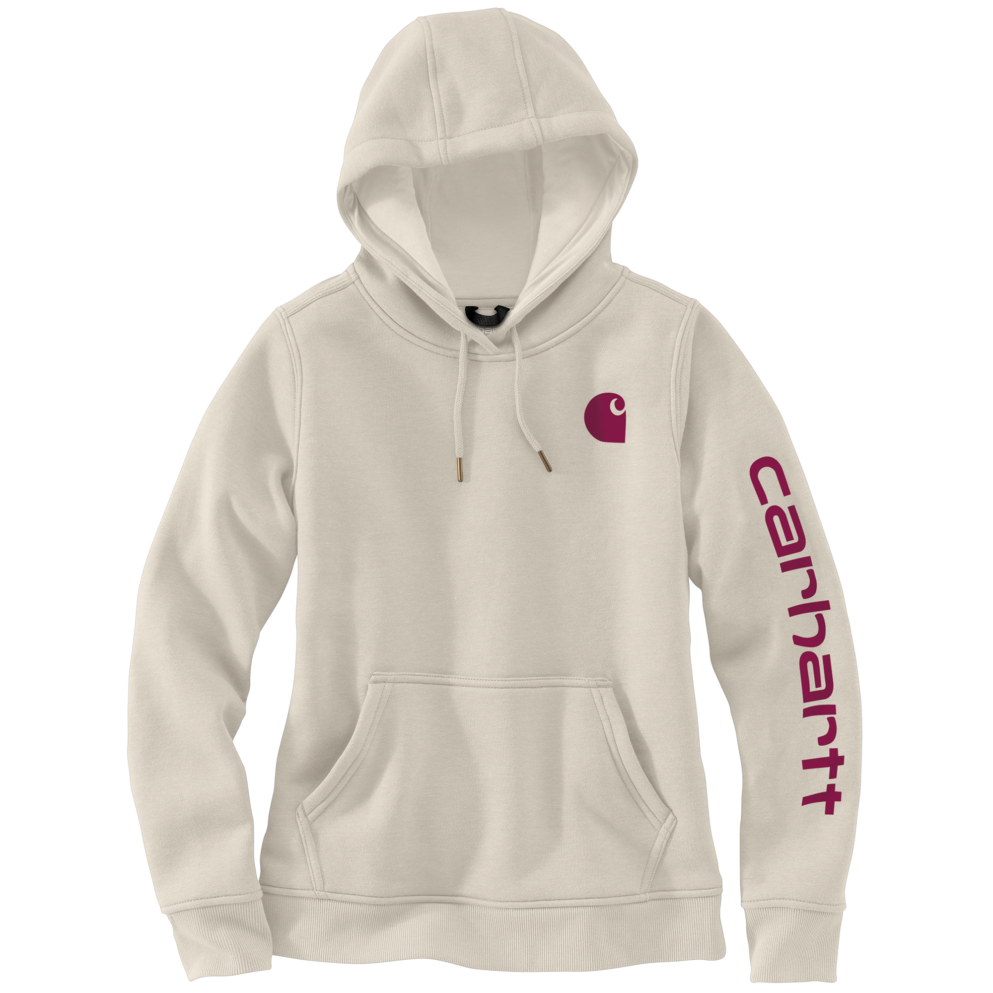 Carhartt Women's Clarksburg Graphic Sleeve Hoodie_Malt