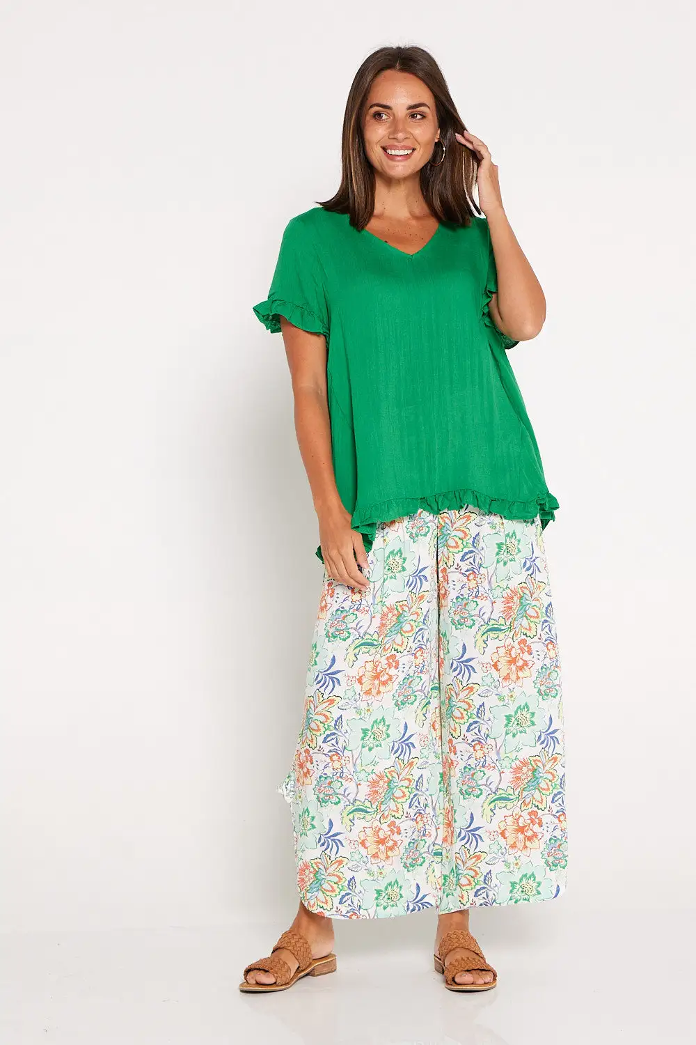 Cheyenne Pants - Floral Green