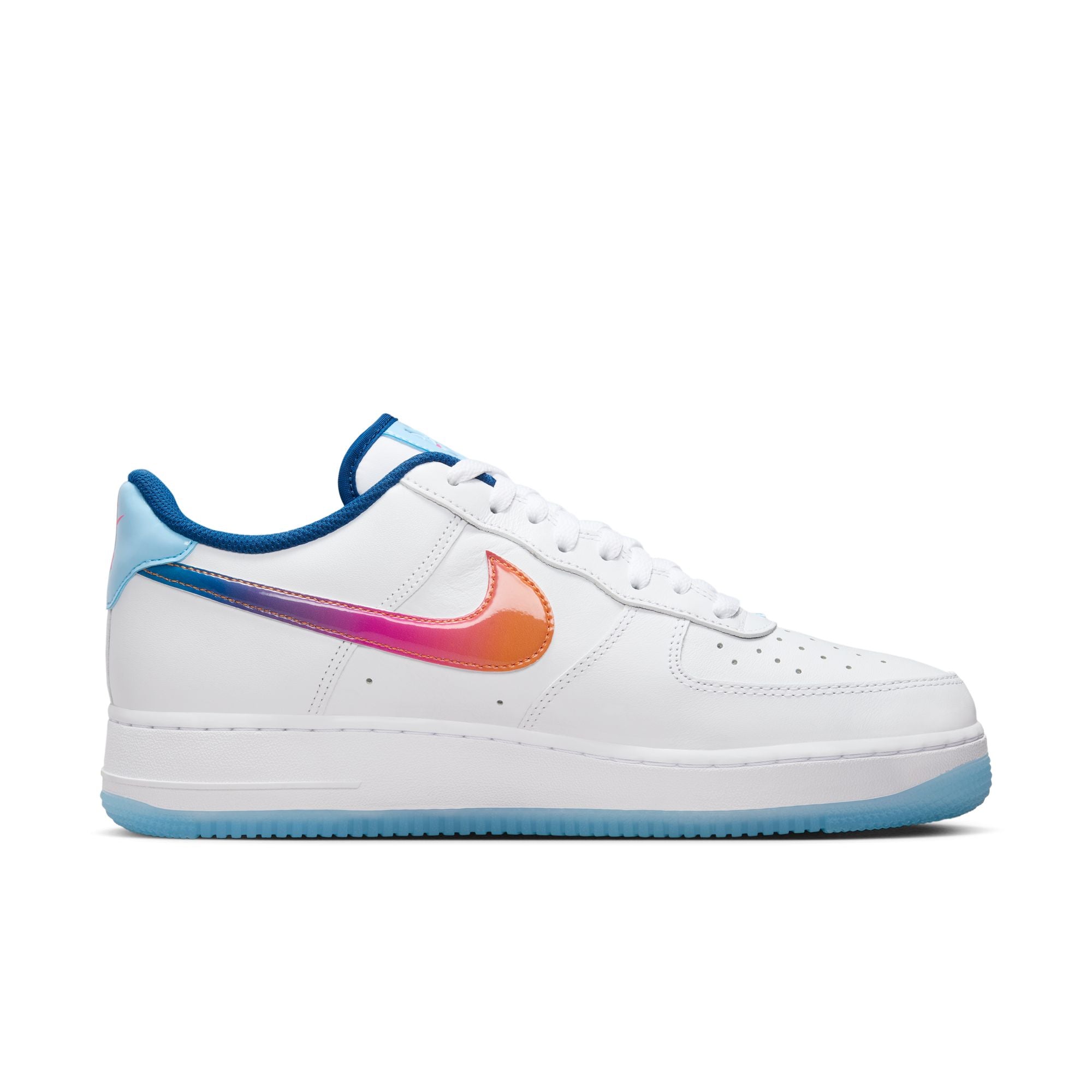 Nike Air Force 1 ‘07 Premium White Multi Color Aquarius Blue HF4833-100