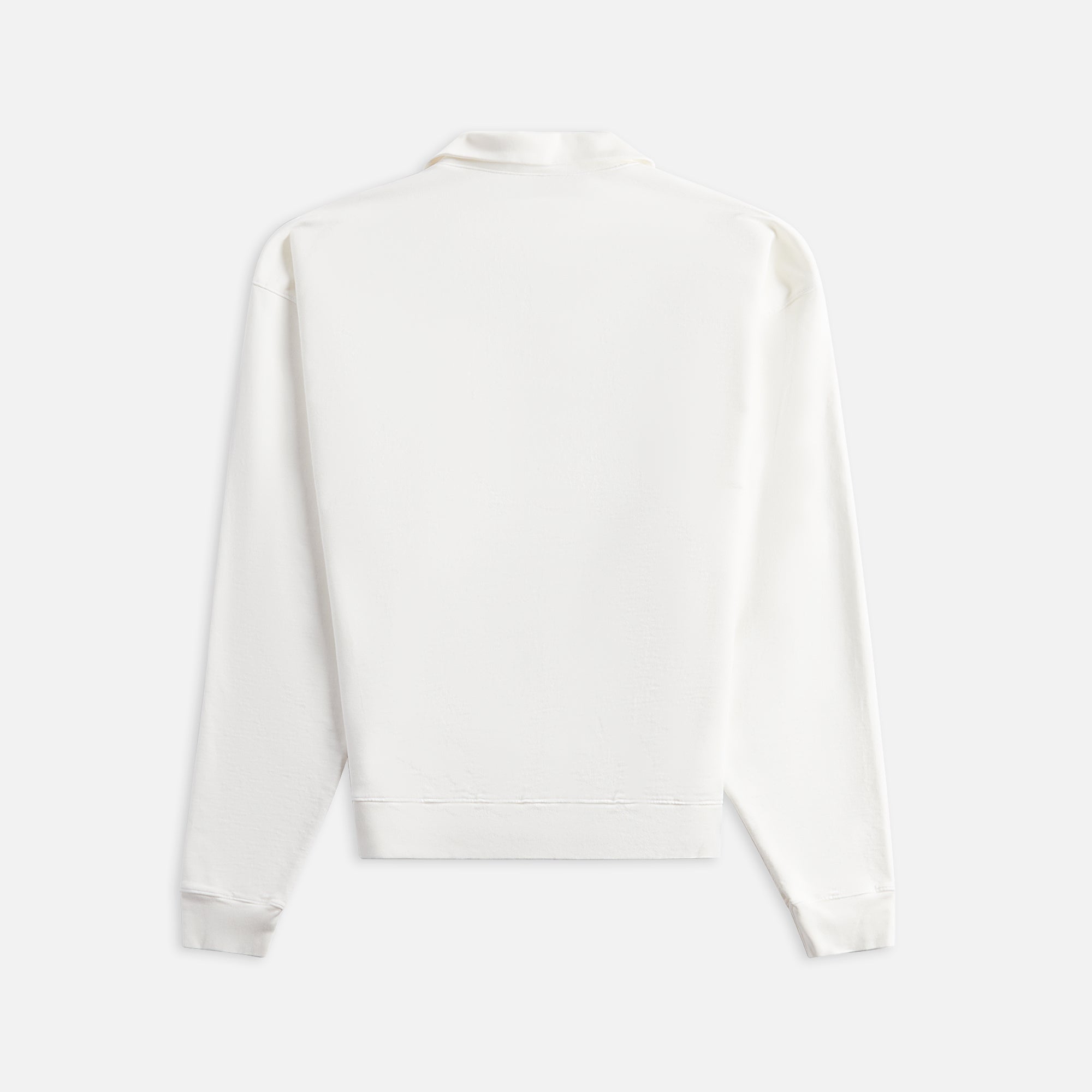 Monitaly French Terry Long Sleeve Polo - Cream