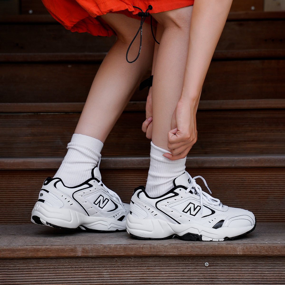 (WMNS) New Balance 452 'White Black' WX452SB