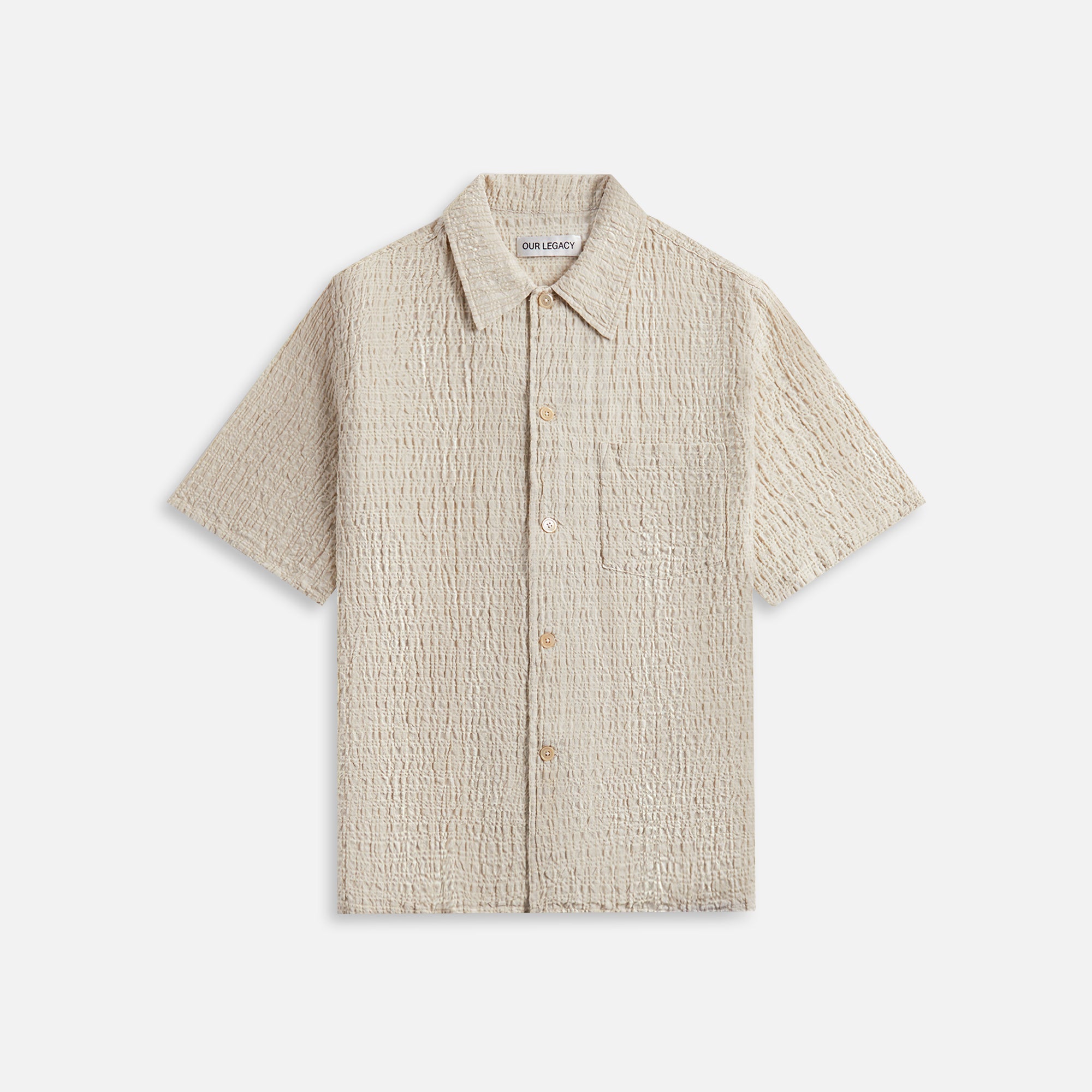 Our Legacy Box Shirt - Light Authentic Seersucker