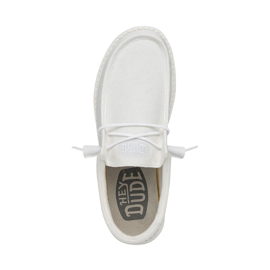 Wally Slub Canvas - White