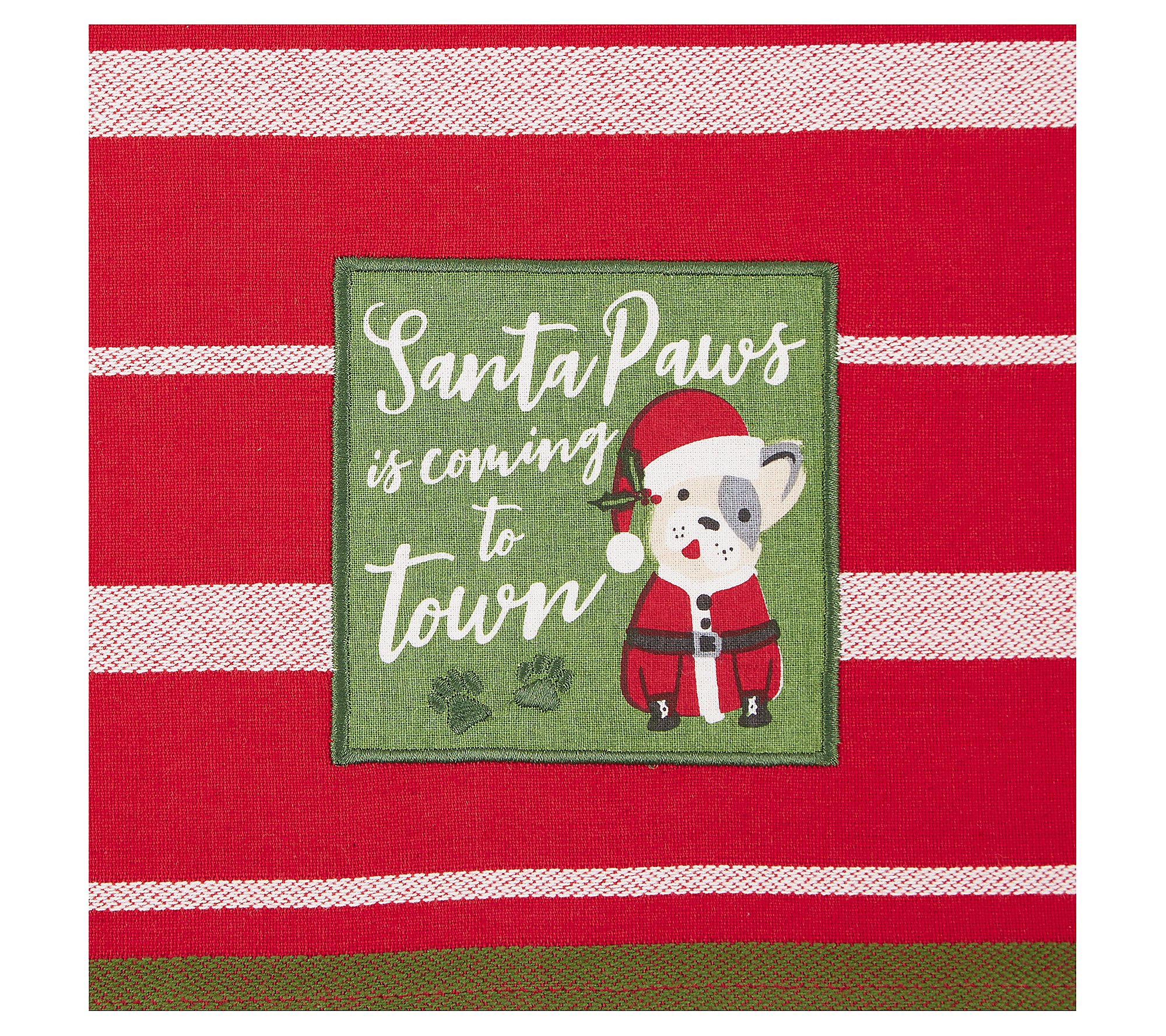 Design Imports Set of 2 Santa Paws  Kitchen Towels