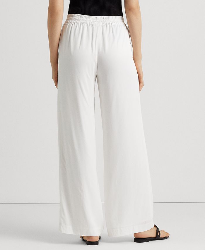 Women''s Twill Wide-Leg Pants