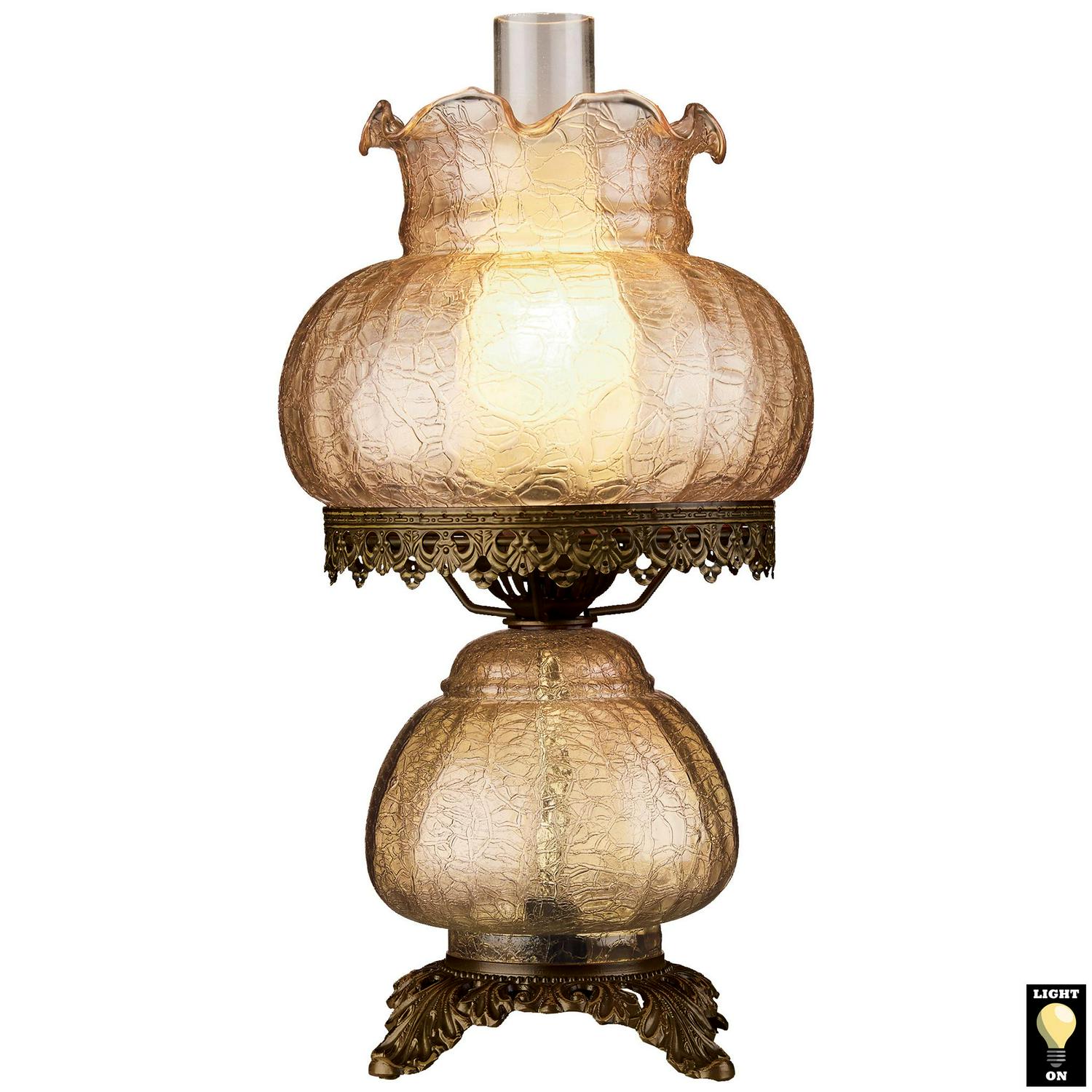 Design Toscano Rose Court Victorian-Style Hurricane Table Lamp
