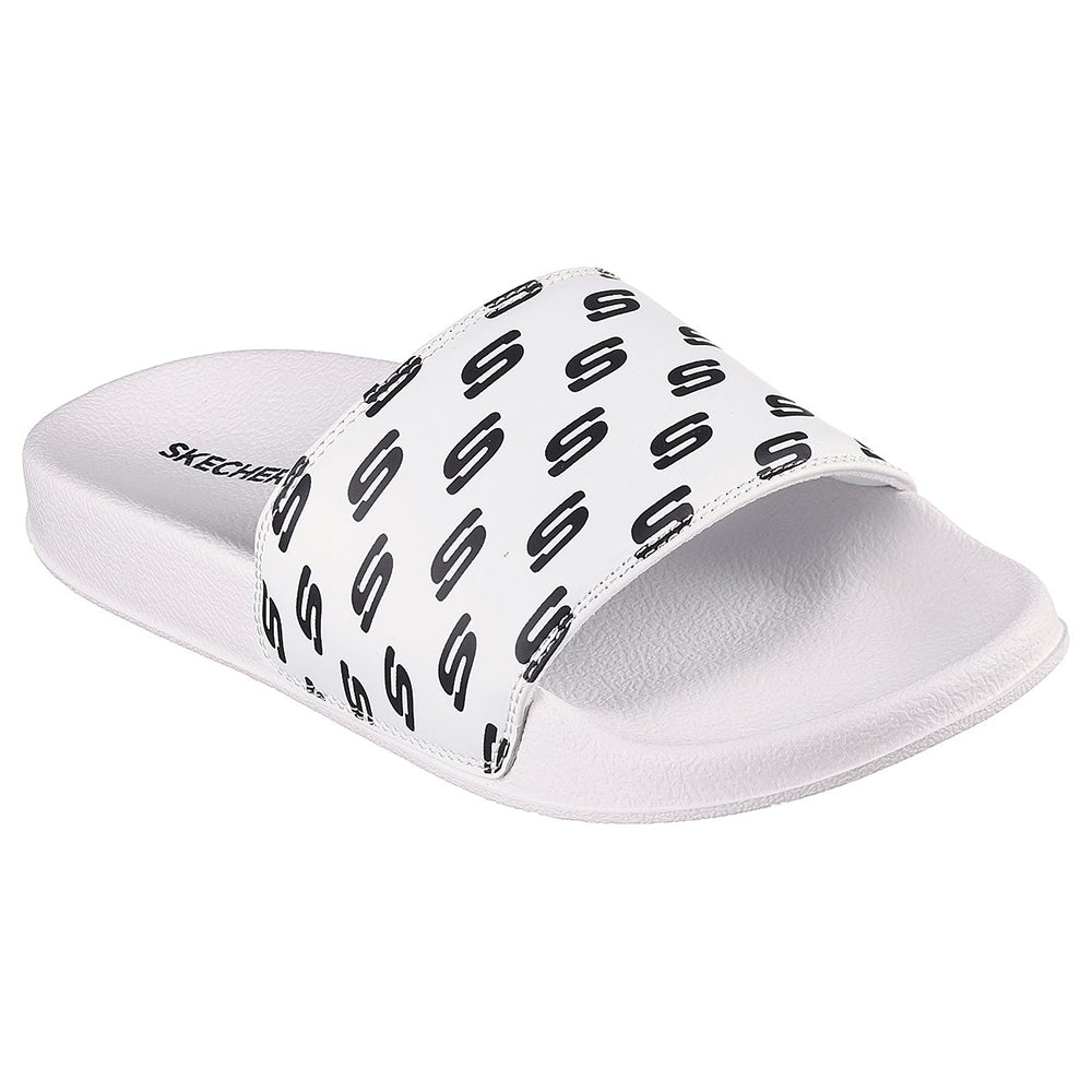 Skechers Women Cali Side Lines 2.0 Slides - 8730085-WBK