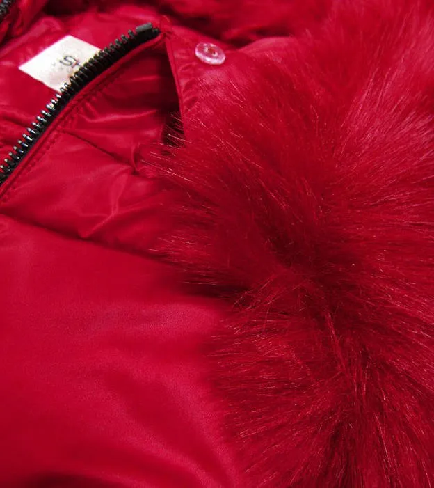 Red ladies winter jacket