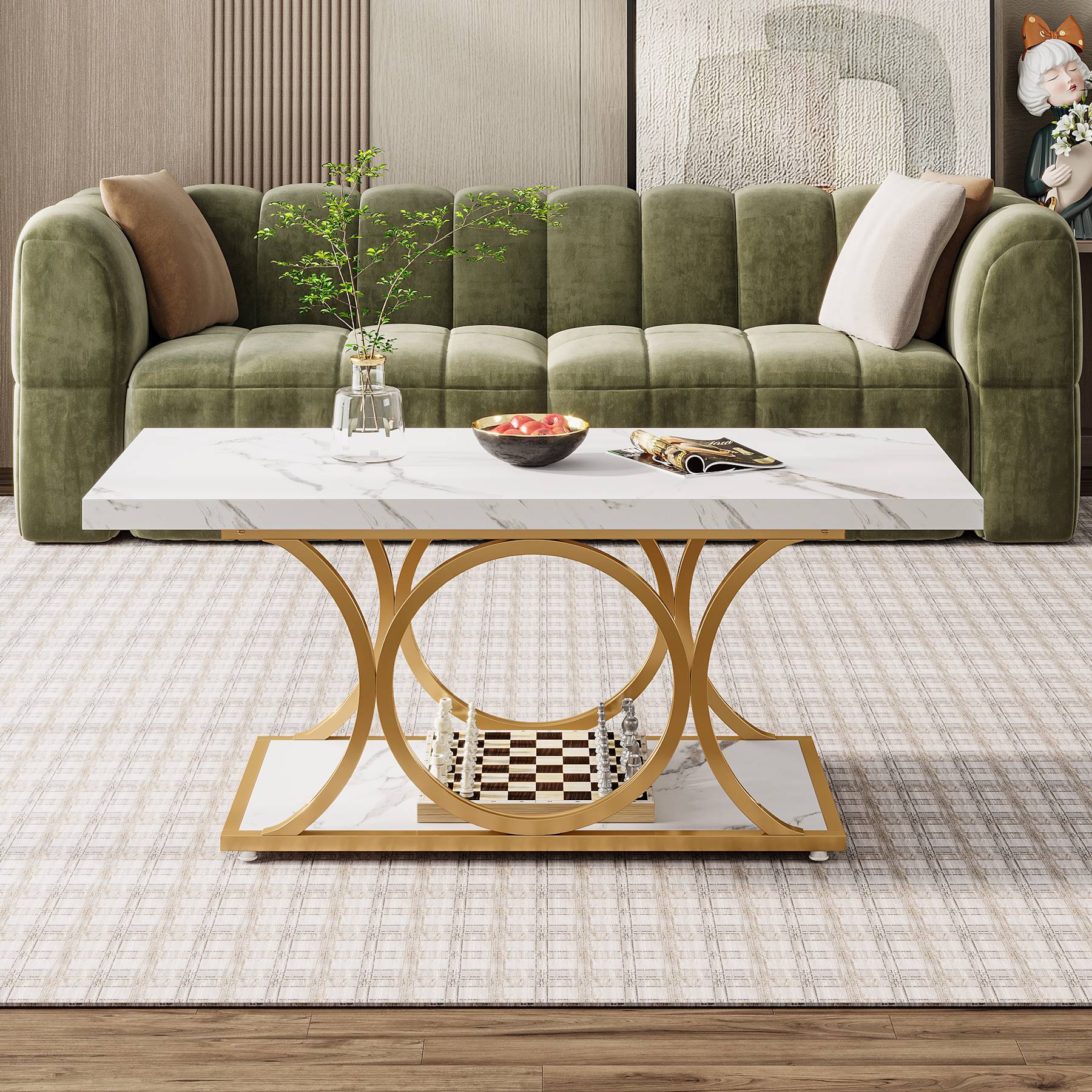 Rectangle Coffee Table, 47.24